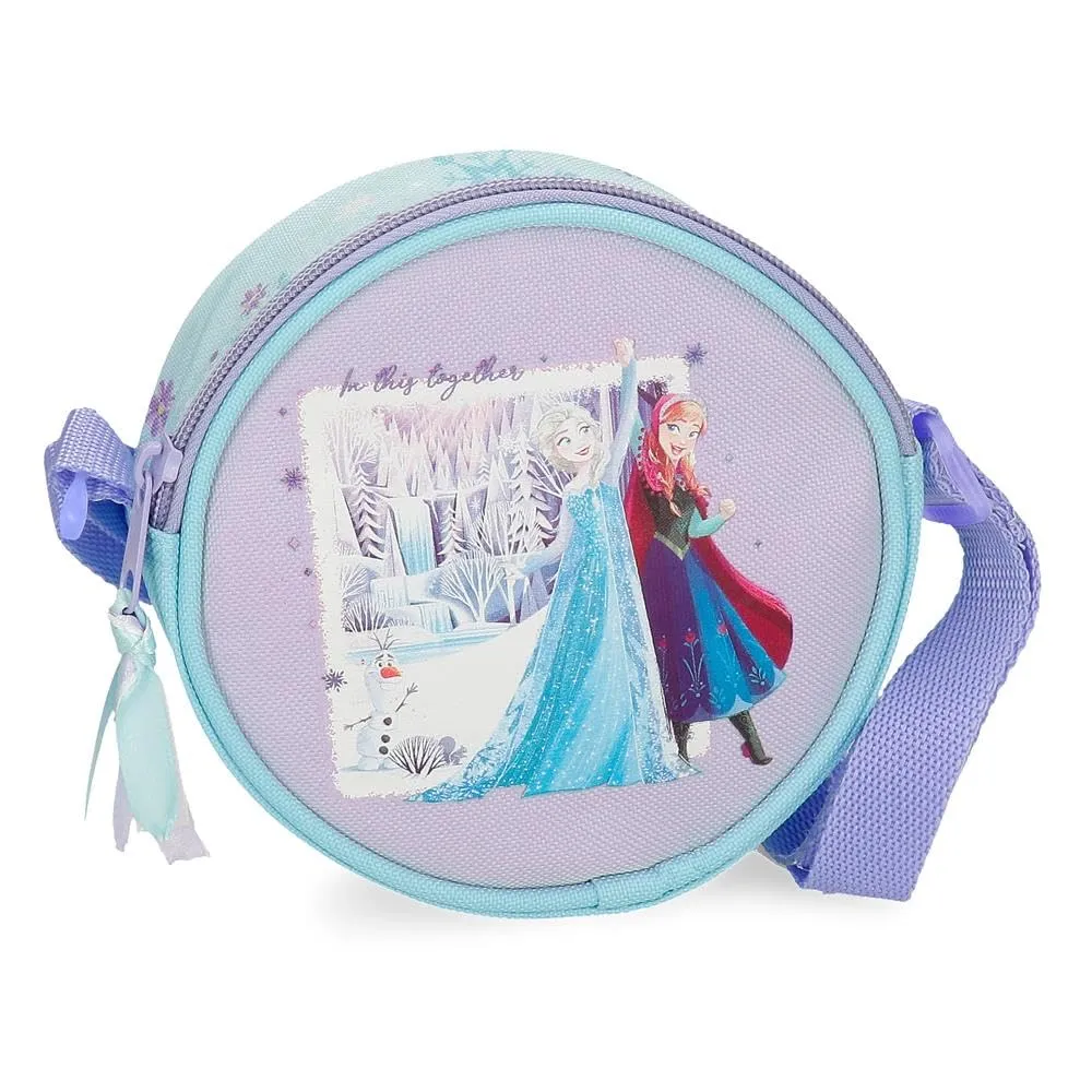 Joumma Disney Frozen In This Together Borsa a Tracolla Redonda Lila 14x14x4 cm Poliestere - immagine 1