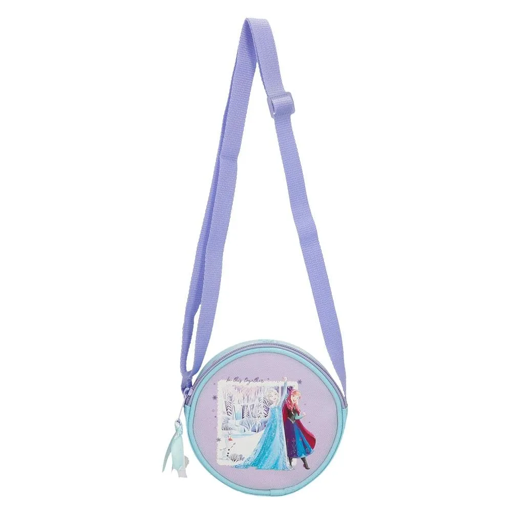 Joumma Disney Frozen In This Together Borsa a Tracolla Redonda Lila 14x14x4 cm Poliestere - immagine 6