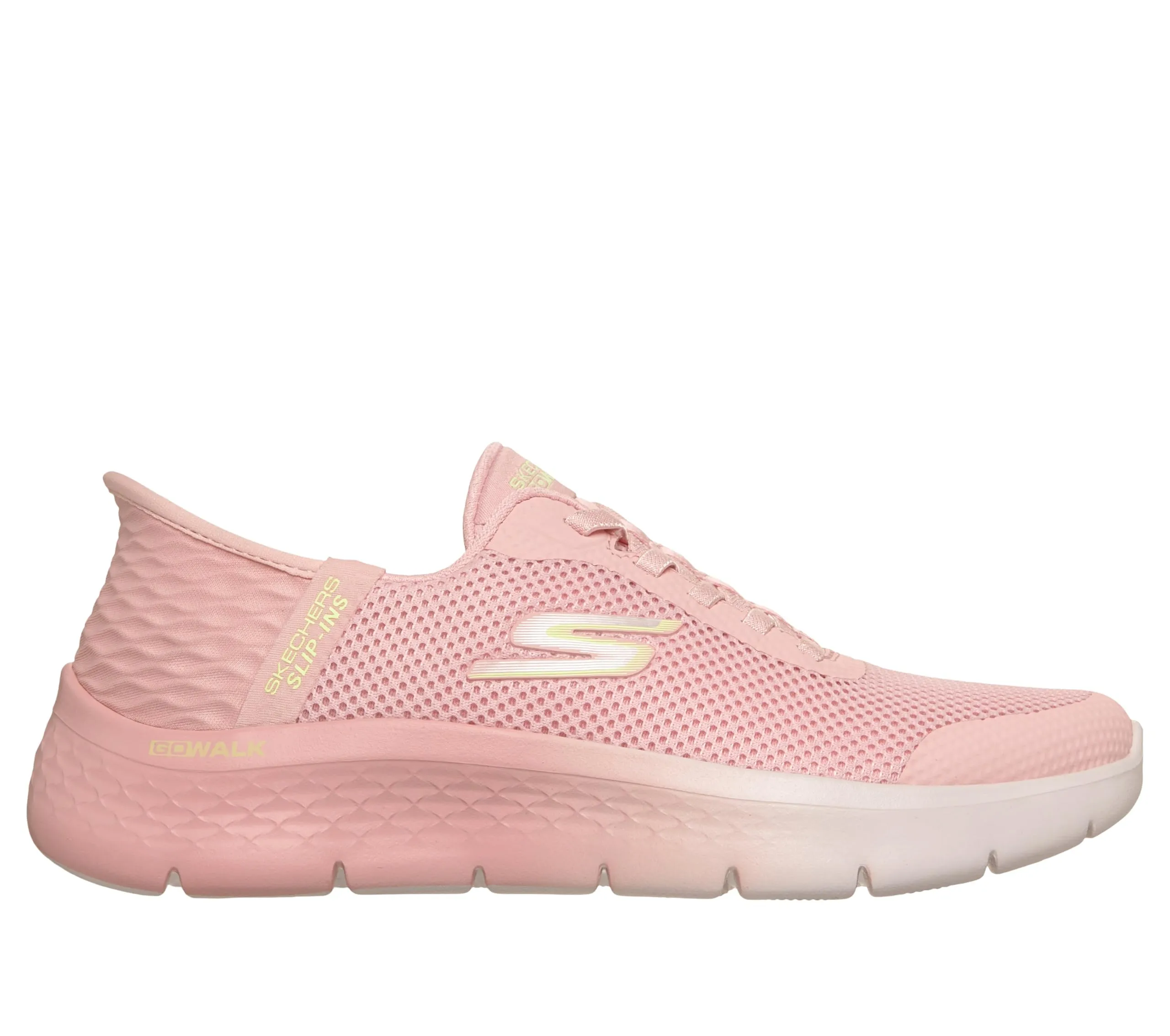 Skechers Sneaker Basse da Donna, Rosa e Lime, 37 EU - immagine 4