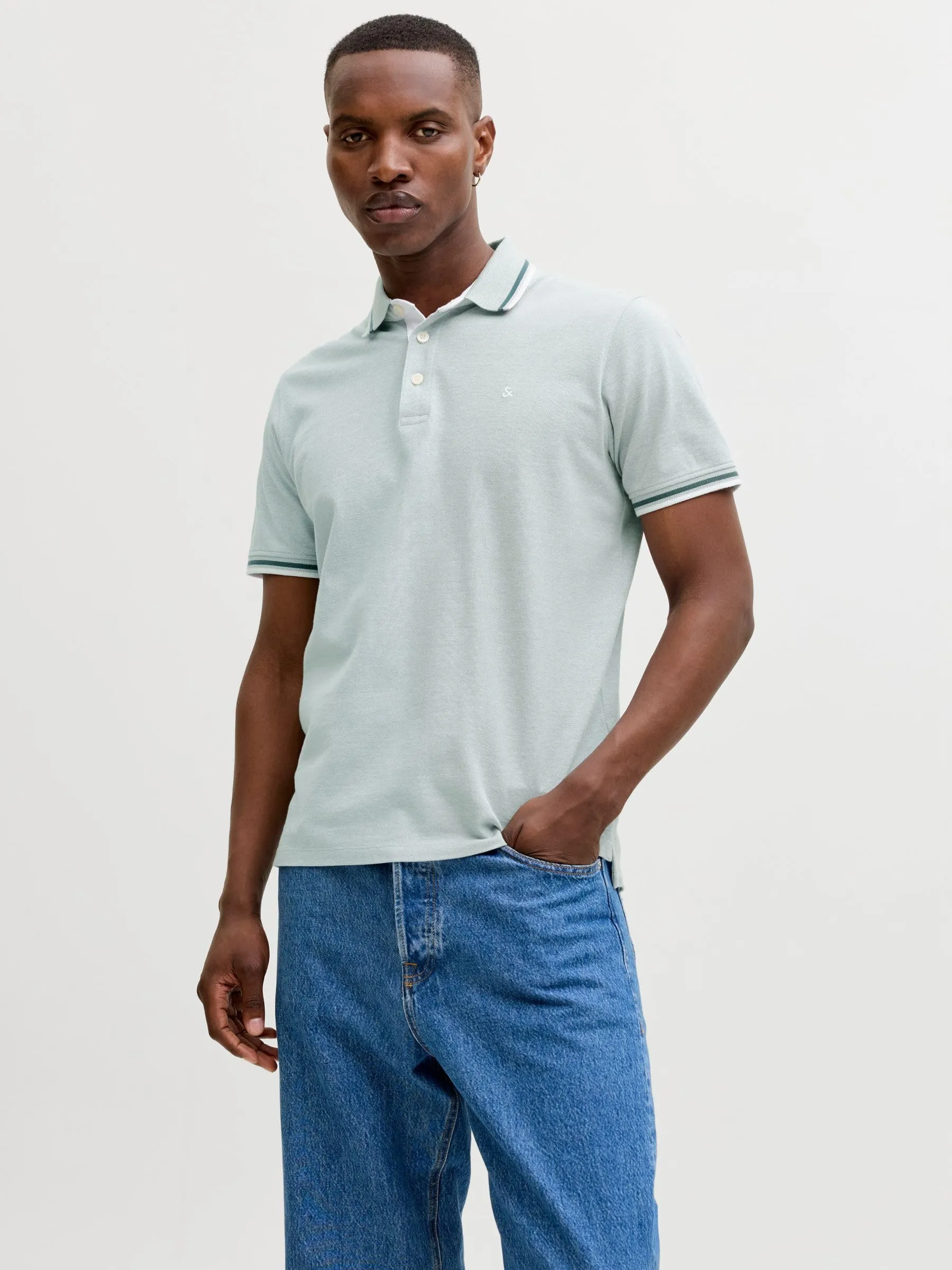Jack & Jones Jjepaulos Polo S Noos, Mineral Blue, XL - immagine 2