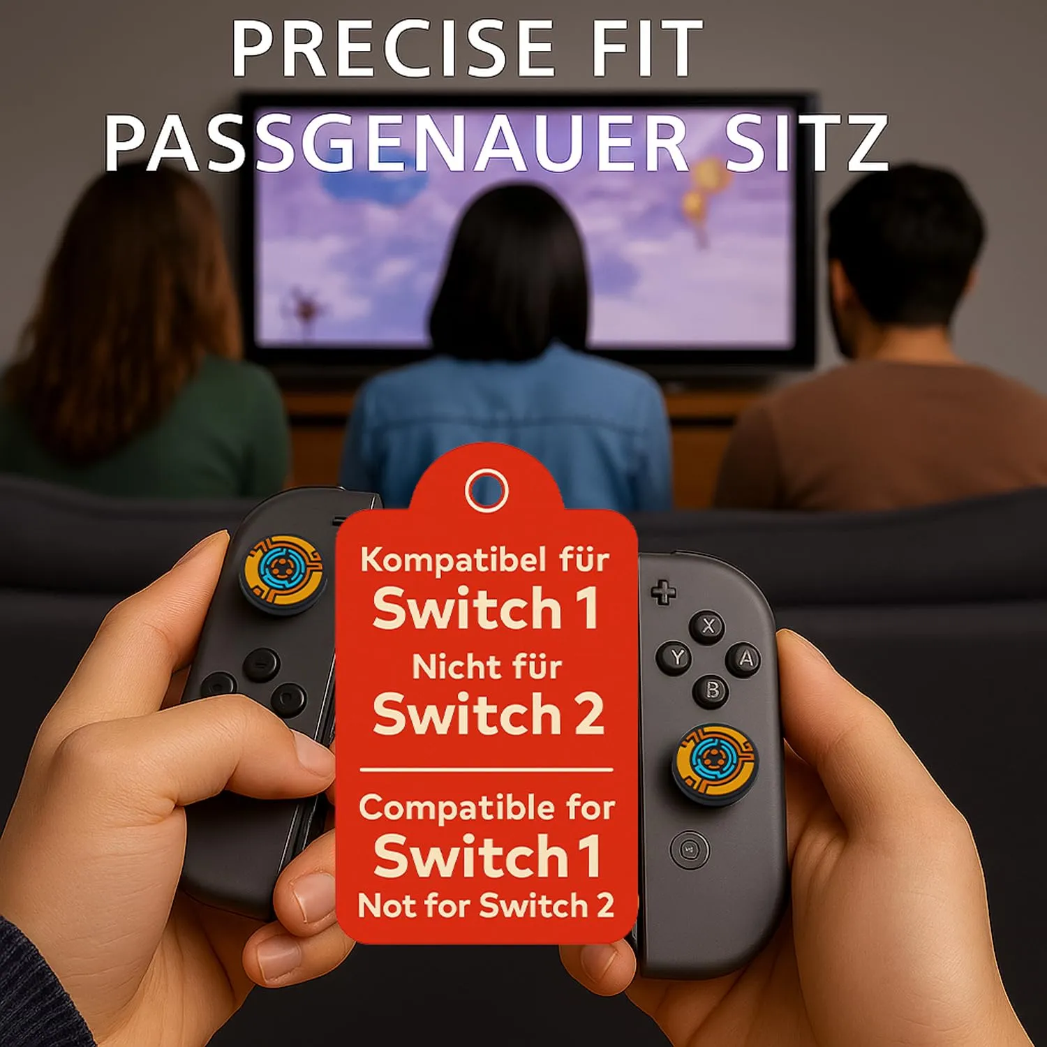 MatoSan Joystick Thumb Grips for Nintendo Switch, Switch Lite, Joy-Con and Steam Deck - immagine 3
