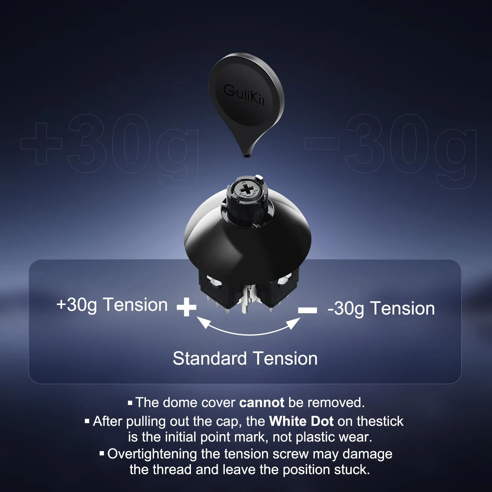 GuliKit Joystick TMR Regolabile 720° per Controller Switch Pro - immagine 2
