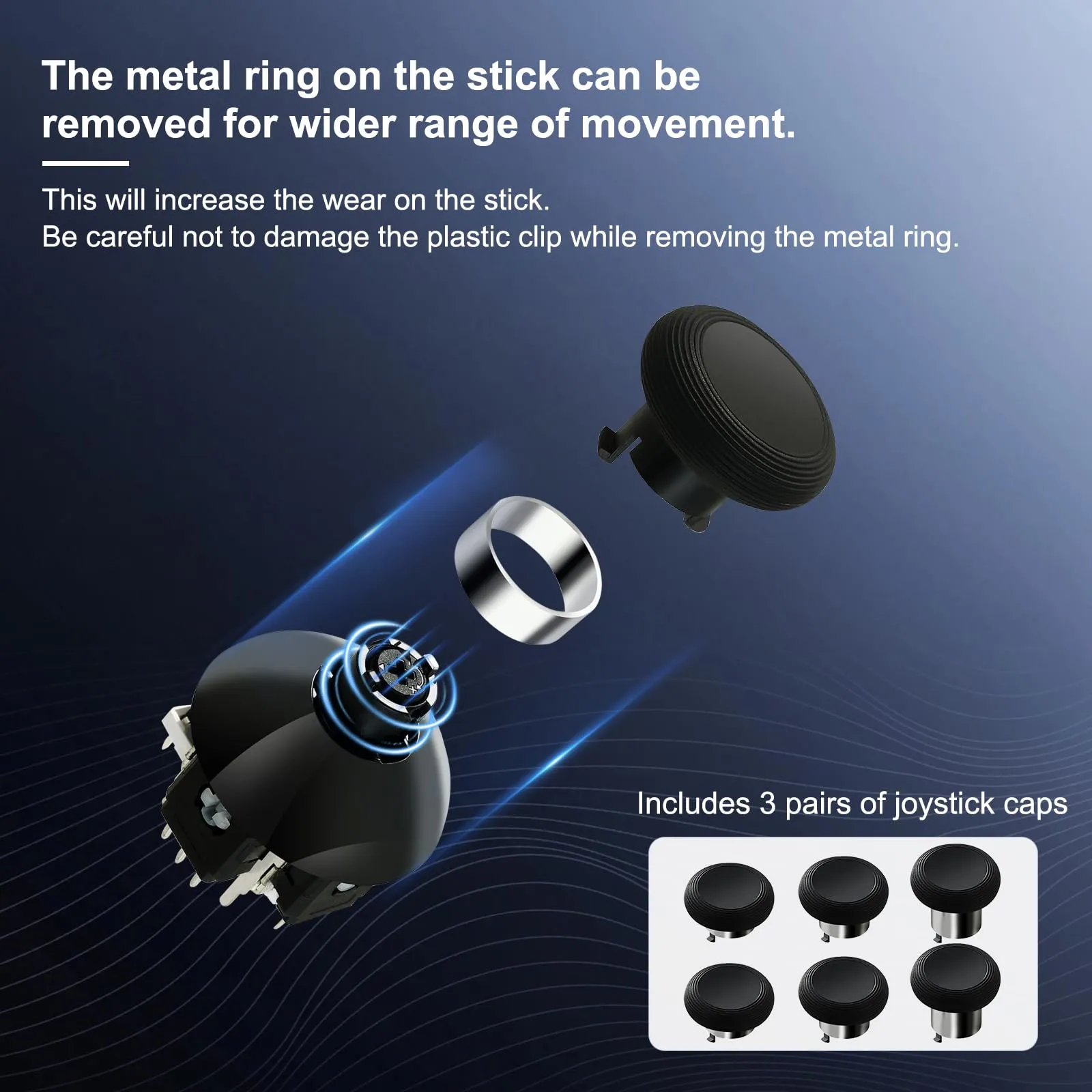 GuliKit Joystick TMR Regolabile 720° per Controller Switch Pro - immagine 4