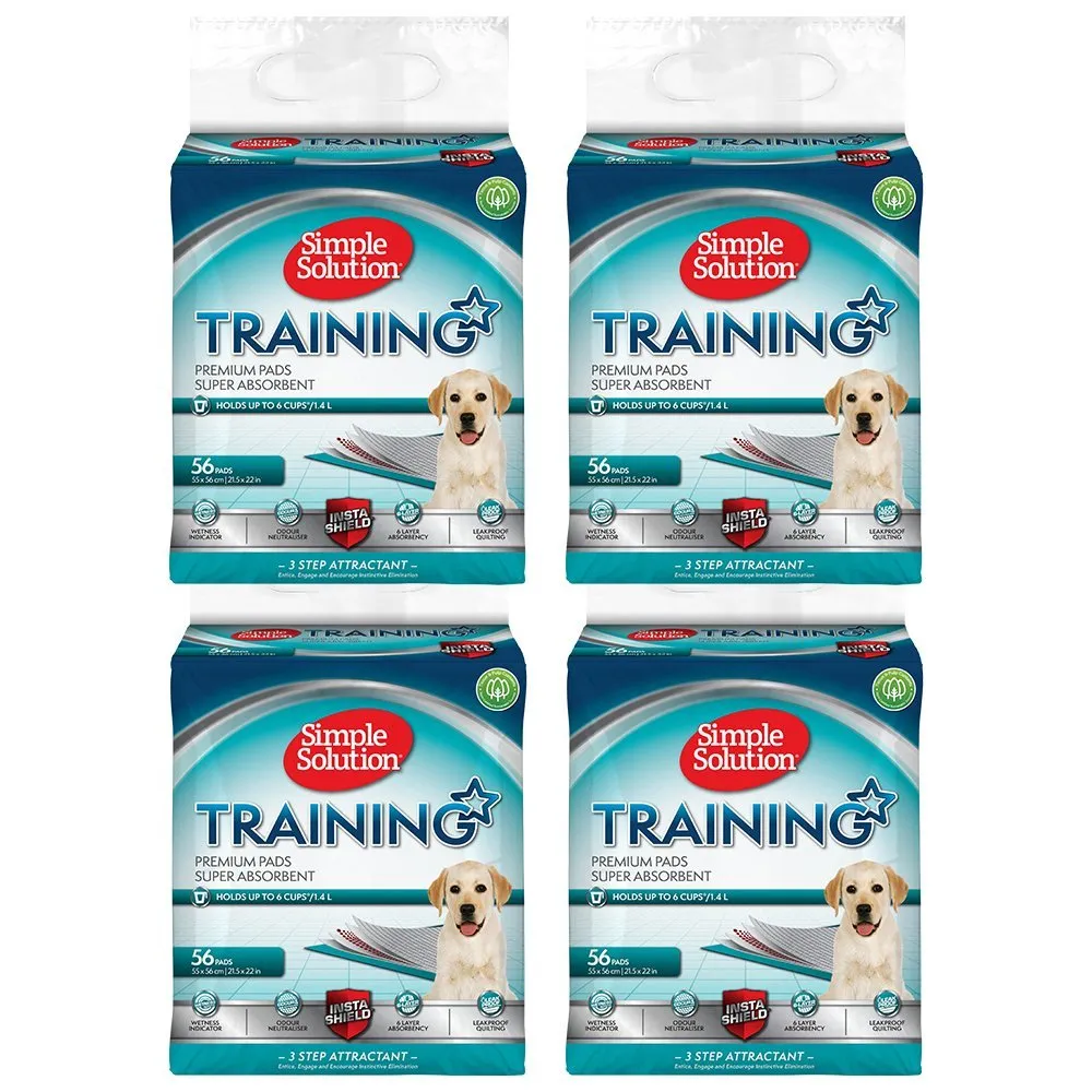 Simple Solution Tappetini Assorbenti per Addestramento Cani e Cuccioli, 56 Pezzi - immagine 1