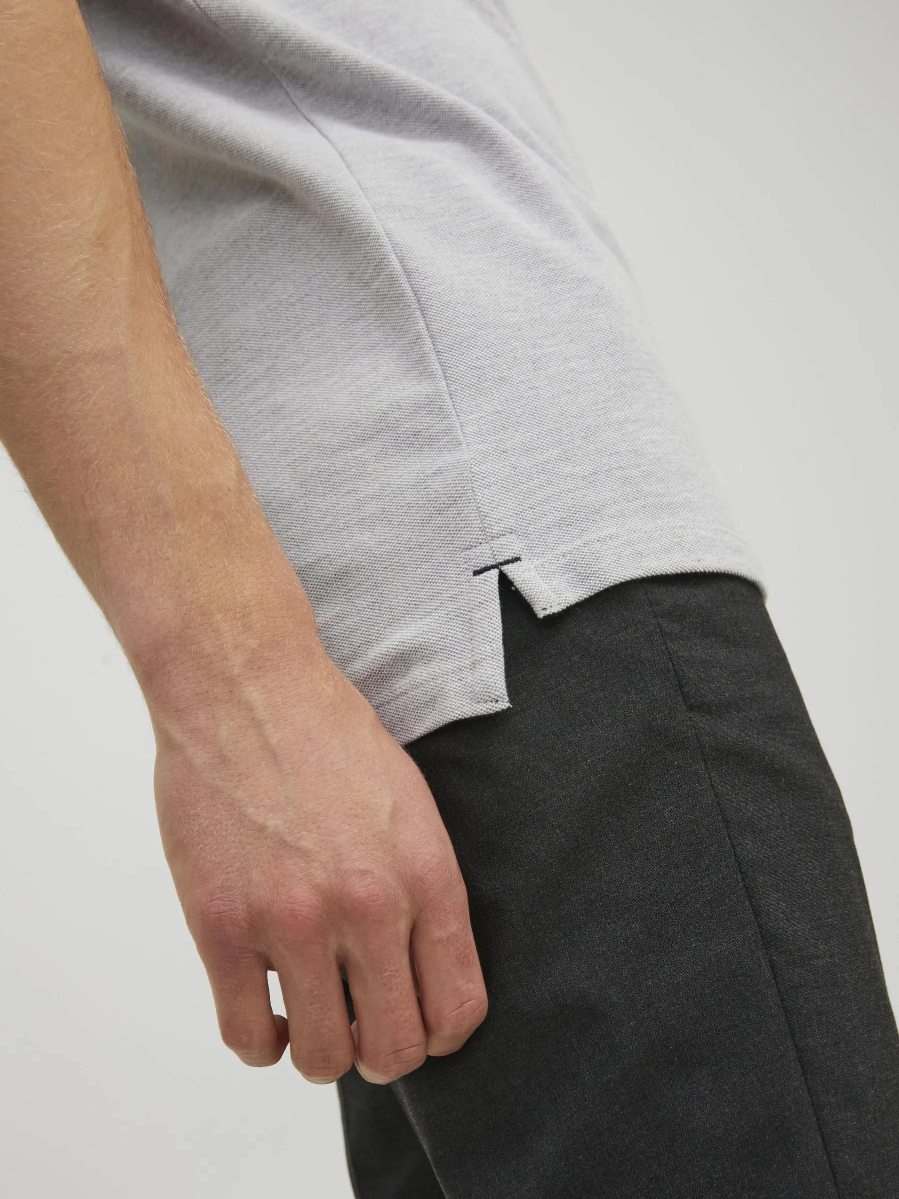 Jack & Jones Jjepaulos Polo SS Noos, Light Grey Melange, XL - immagine 6