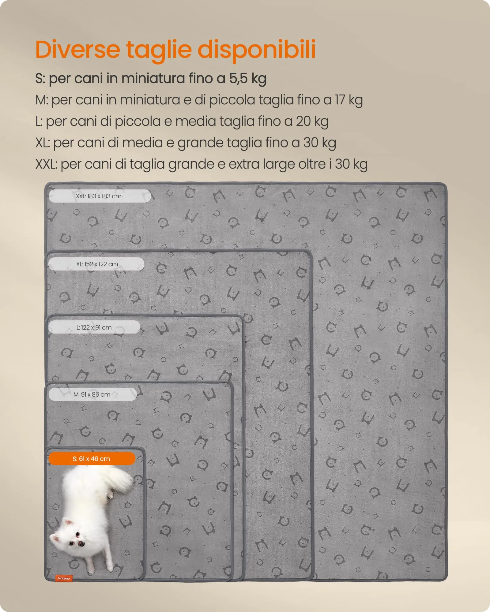 Feandrea Tappeti per Addestramento per Cani, 2 Pezzi, 61 x 46 cm - immagine 6