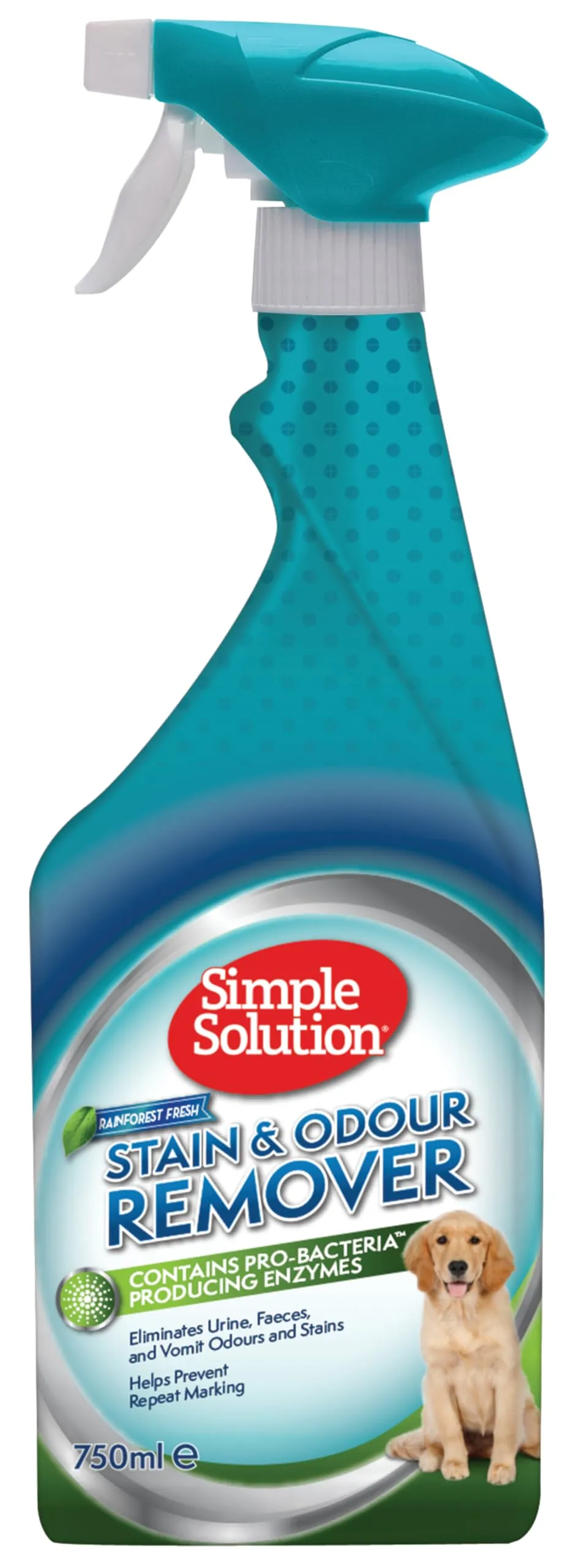 Simple Solution Rimuovi Macchie e Odori Animali Rainforest Fresh 187.5 ml (Confezione da 4) - immagine 1