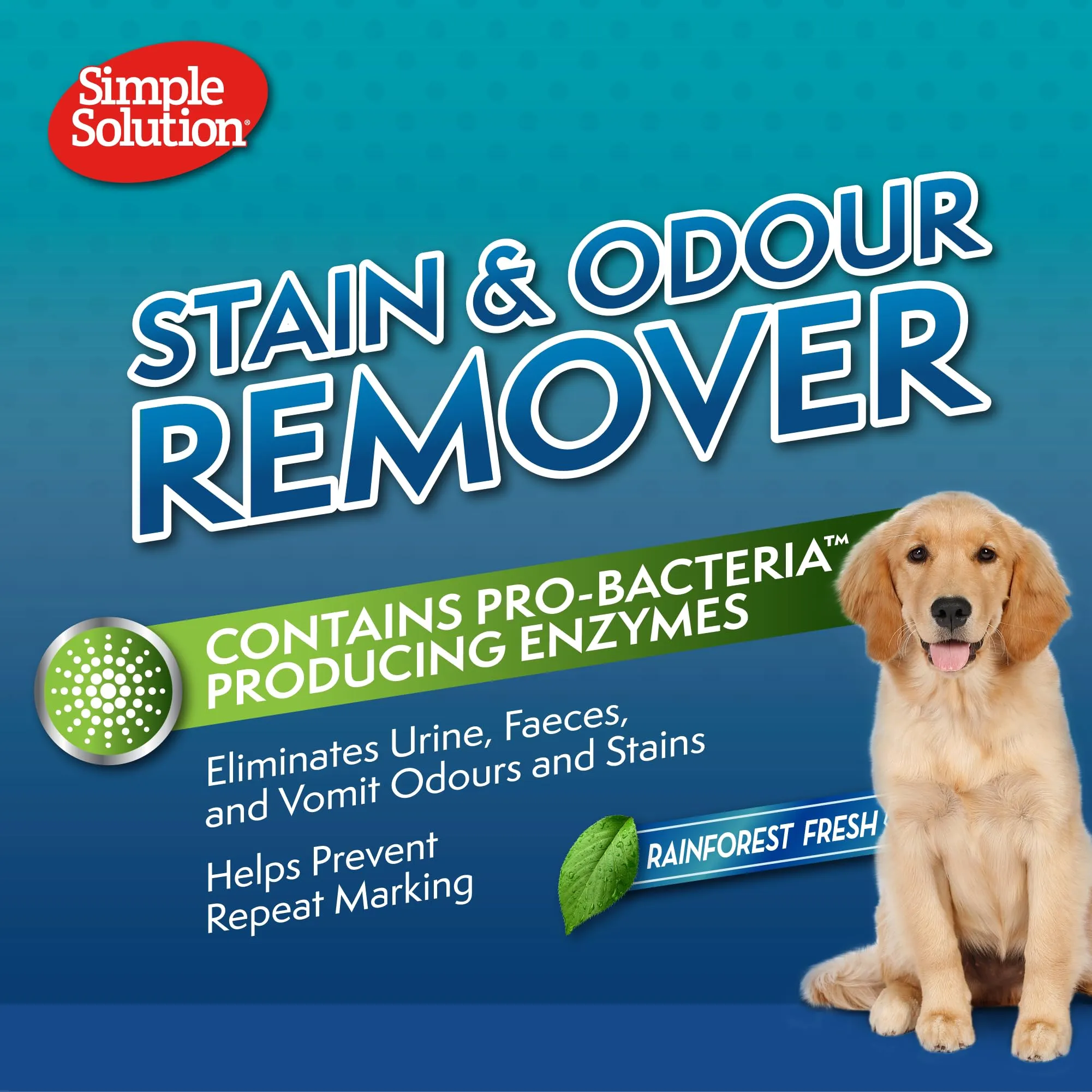 Simple Solution Rimuovi Macchie e Odori Animali Rainforest Fresh 187.5 ml (Confezione da 4) - immagine 7