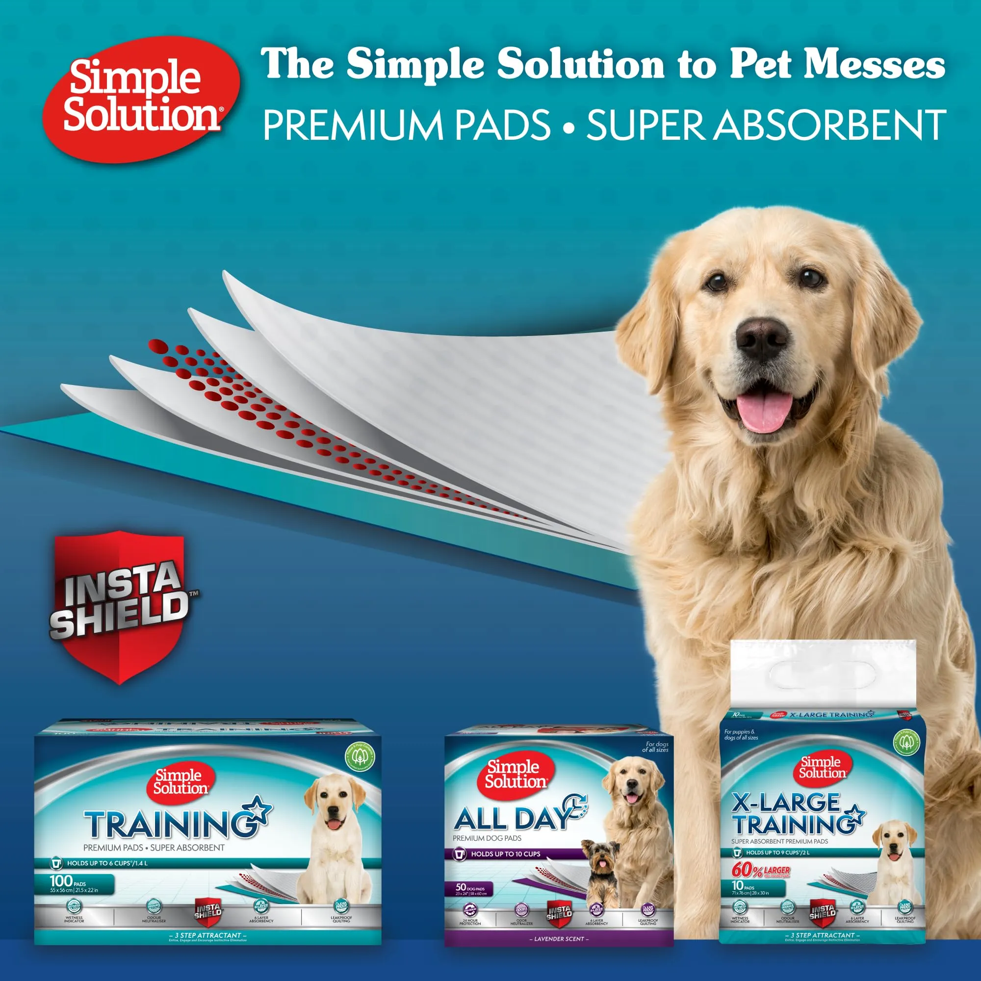 Simple Solution Tappetini assorbenti per addestramento cani e cuccioli, confezione da 224 - immagine 3