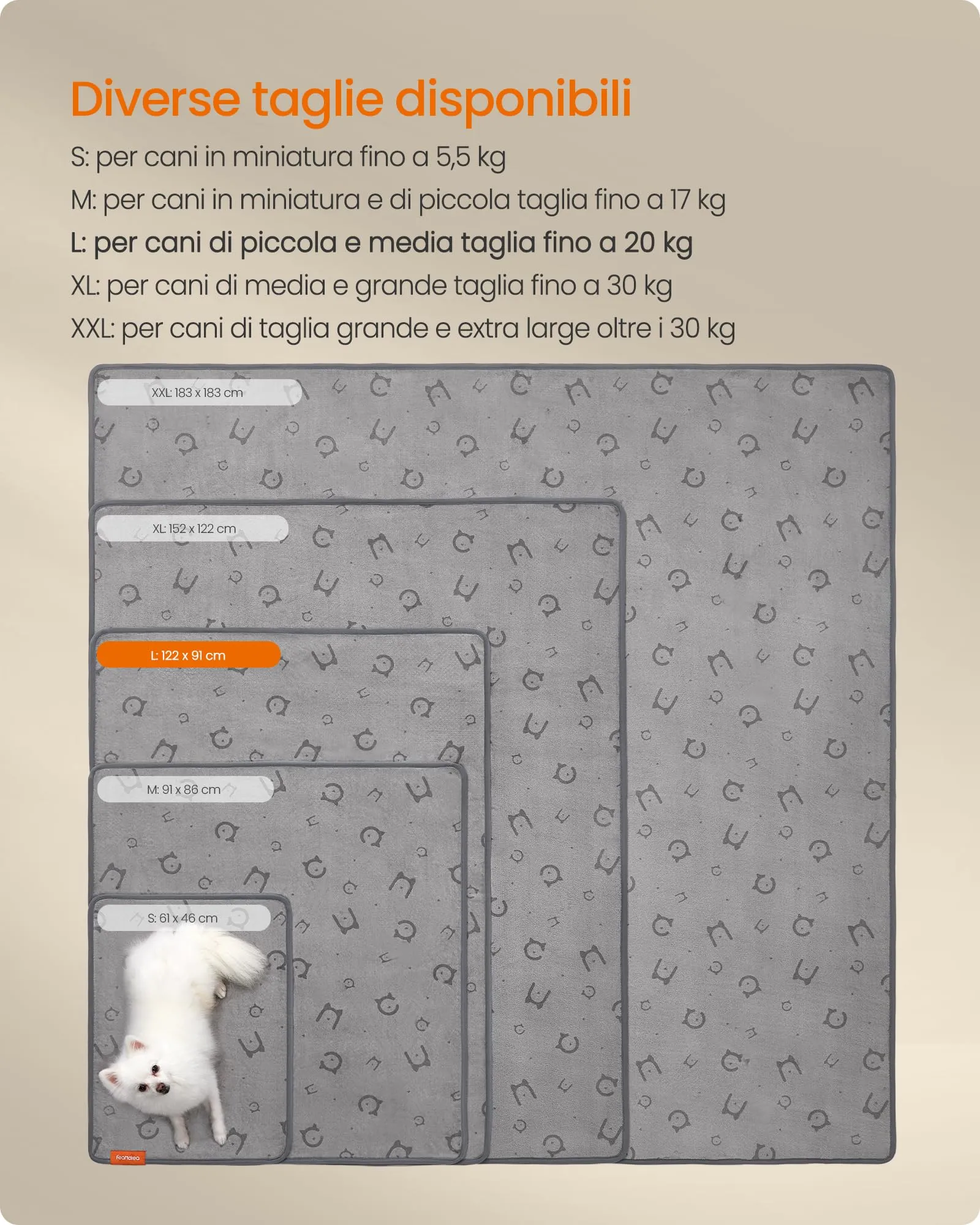Feandrea Tappeti per Addestramento per Cani, 2 Pezzi, 122 x 91 cm - immagine 6