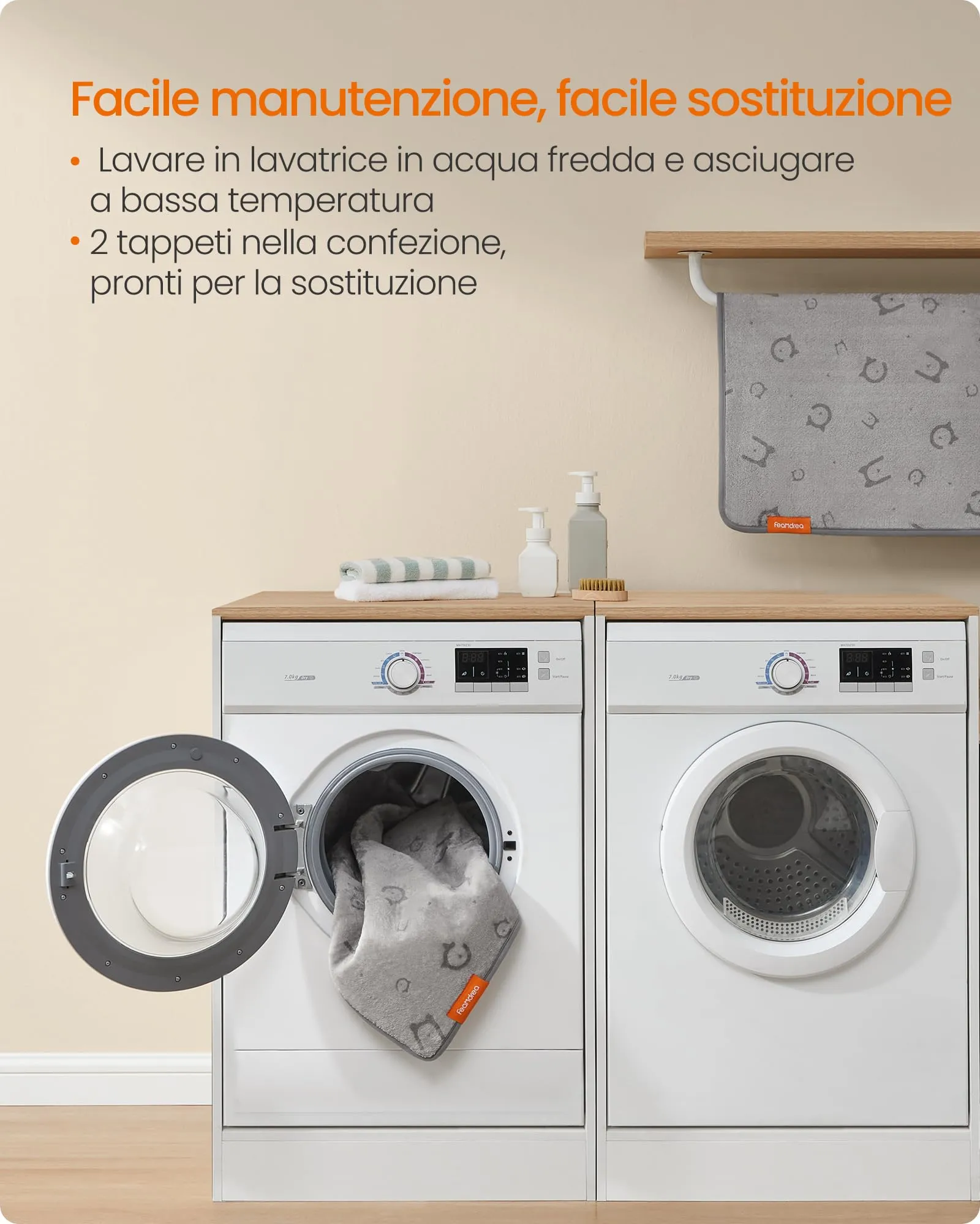 Feandrea Tappeti per Addestramento per Cani, 2 Pezzi, 122 x 61 cm - immagine 5