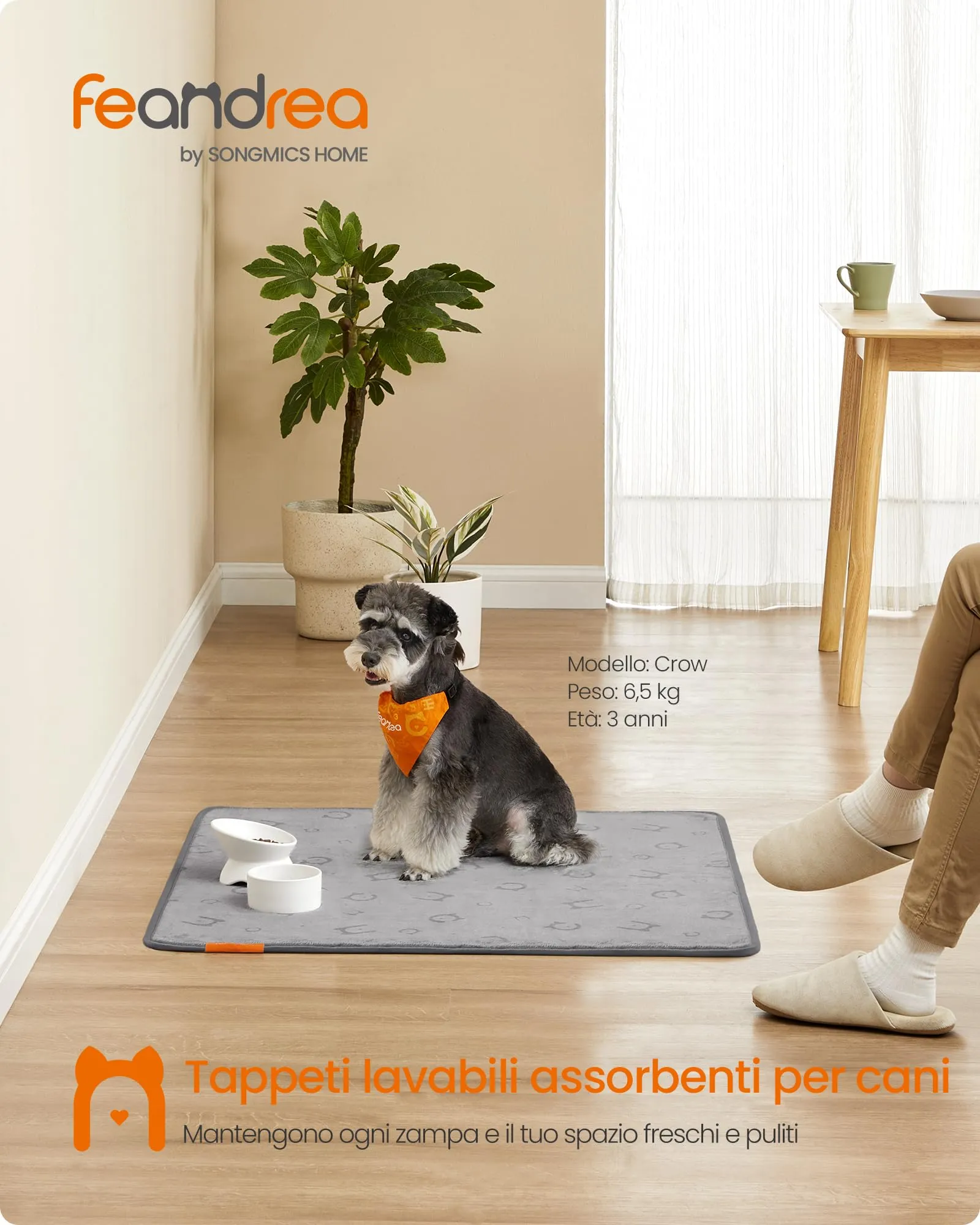 Feandrea Tappeti per Addestramento per Cani, 2 Pezzi, 91 x 86 cm - immagine 2