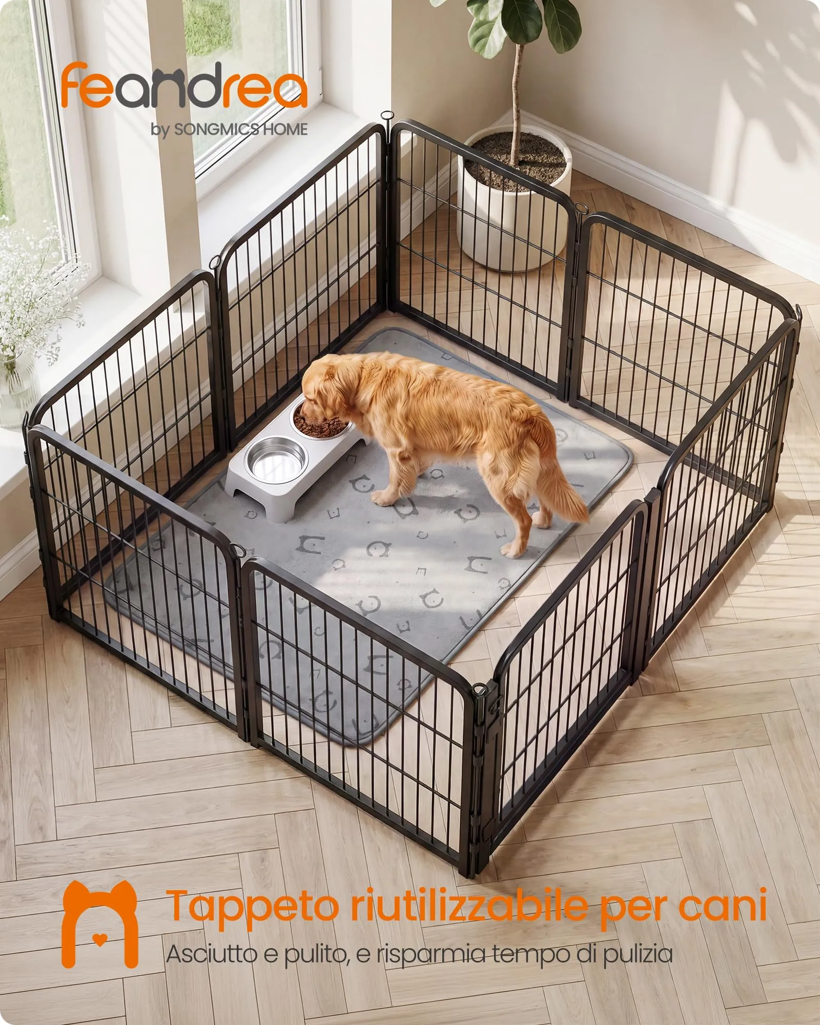 Feandrea Tappeti per Addestramento per Cani, 2 Pezzi, 100 x 70 cm - immagine 2