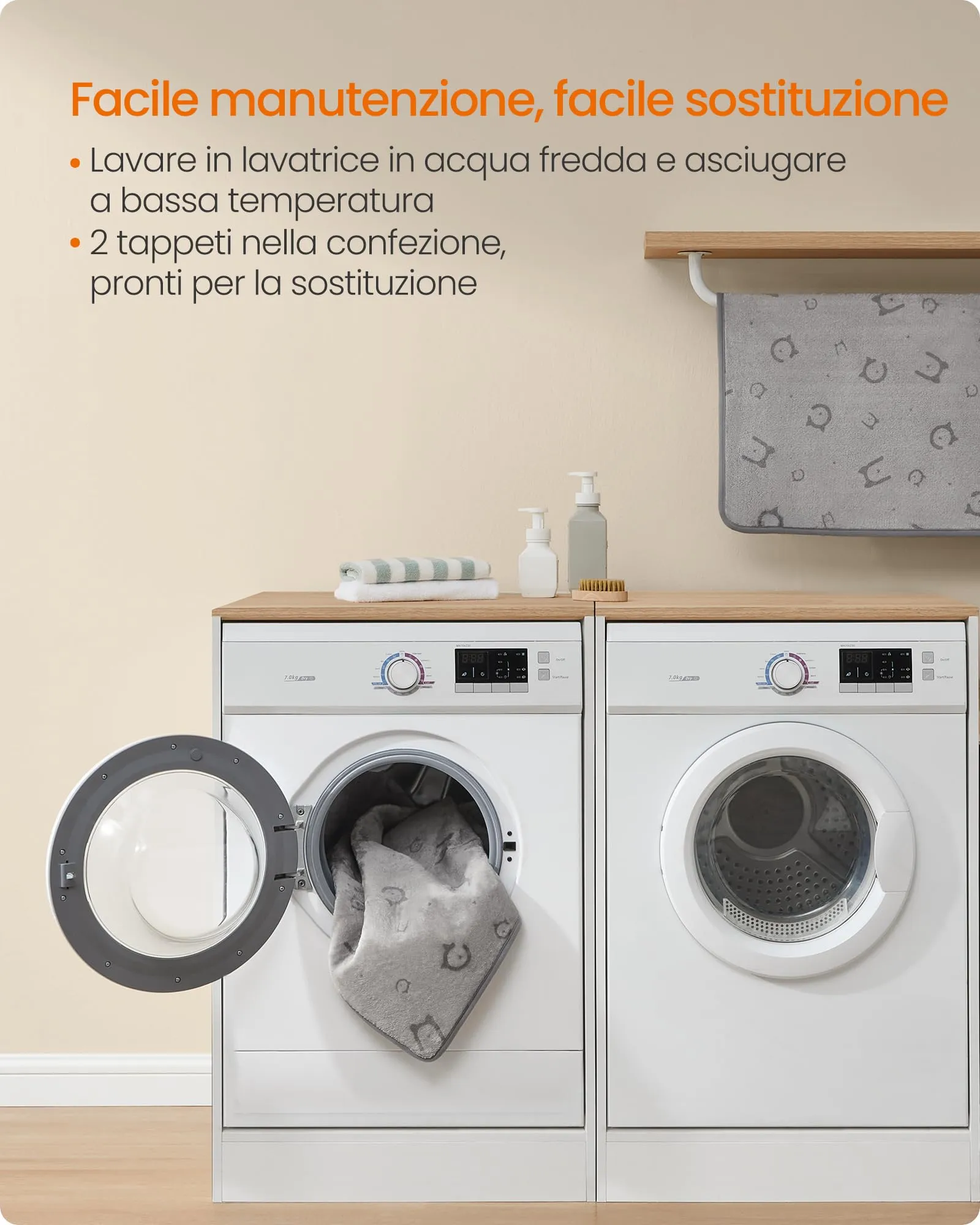 Feandrea Tappeti per Addestramento per Cani, 2 Pezzi, 100 x 70 cm - immagine 5