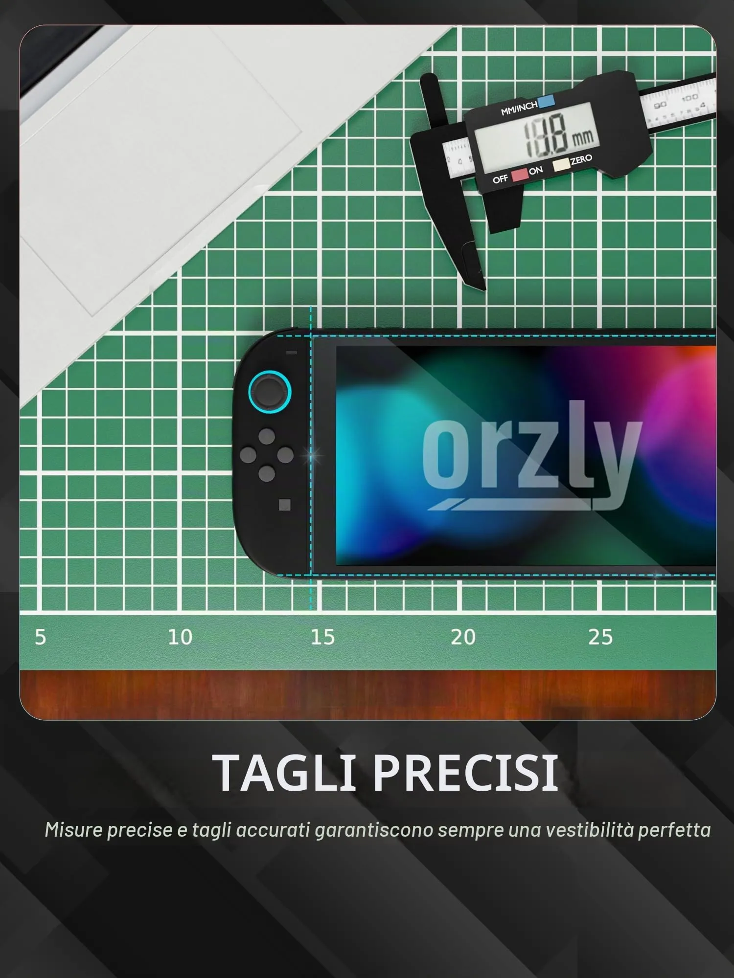 Orzly Pellicola protettiva per Nintendo Switch 2 2025 (7,9 pollici) - immagine 8