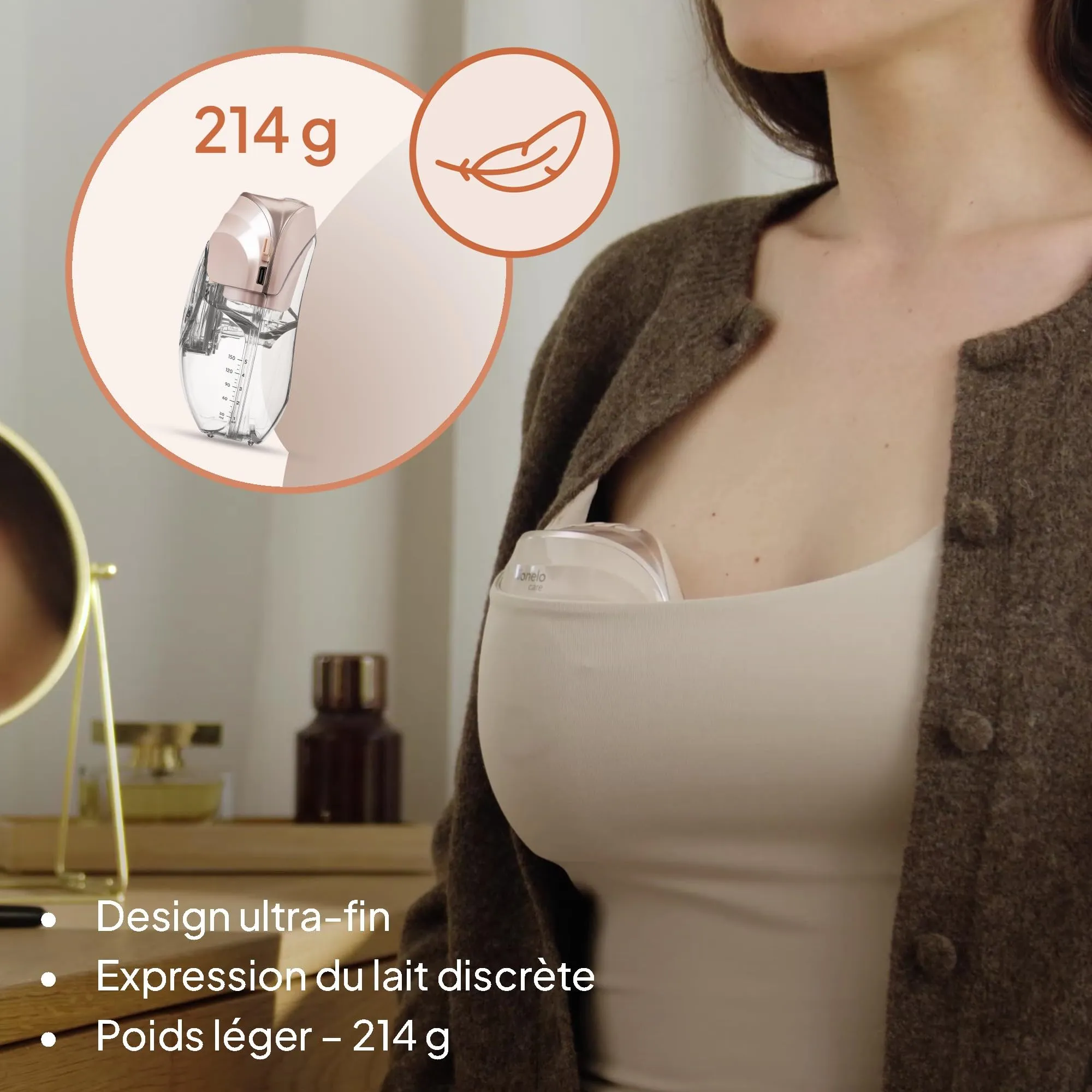 Lionelo Fidi Free Slim Tiralatte Elettrico Senza Fili 150 ml - immagine 4