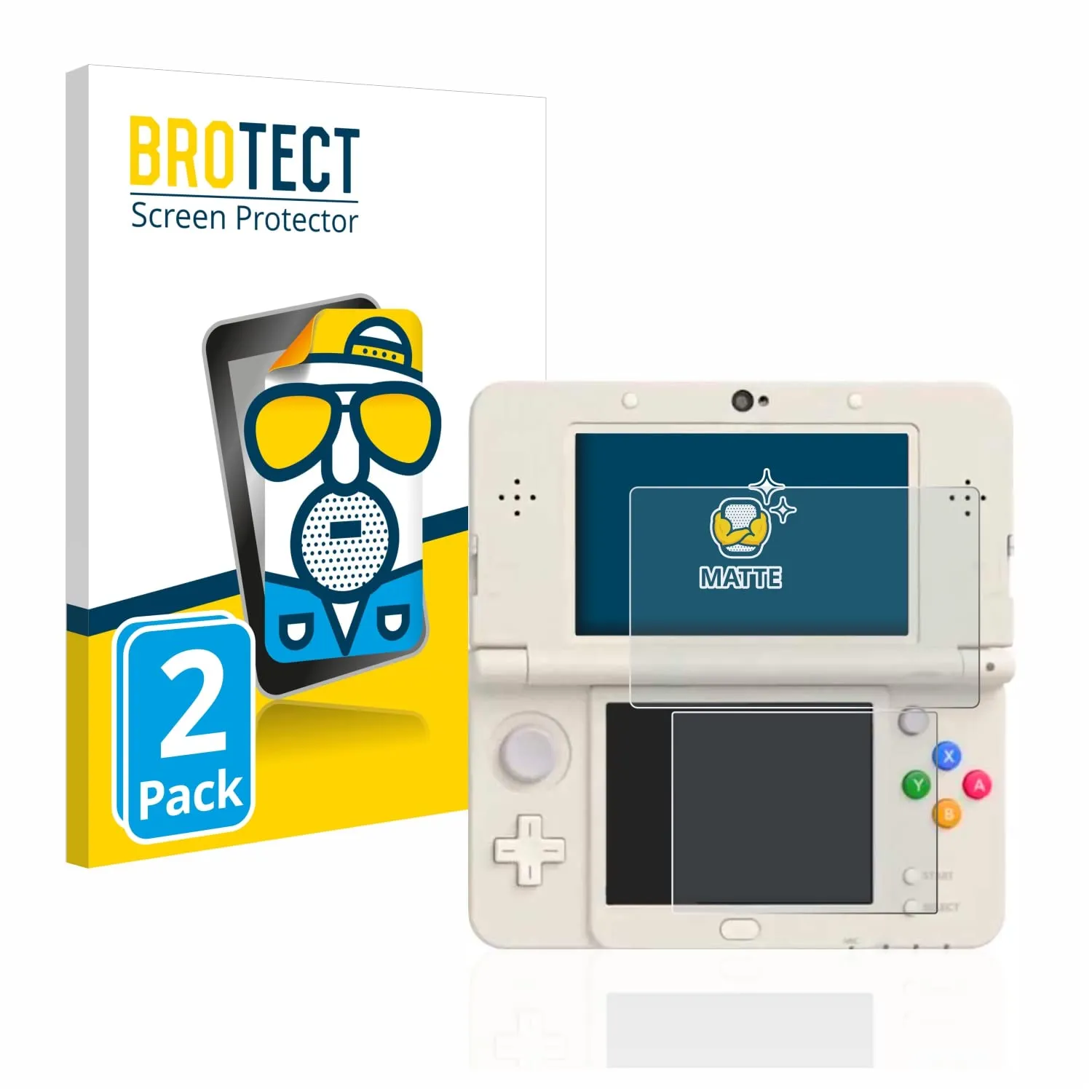 Brotect Pellicola Protettiva Opaca per Nintendo New 3DS (2 Pezzi) - immagine 1