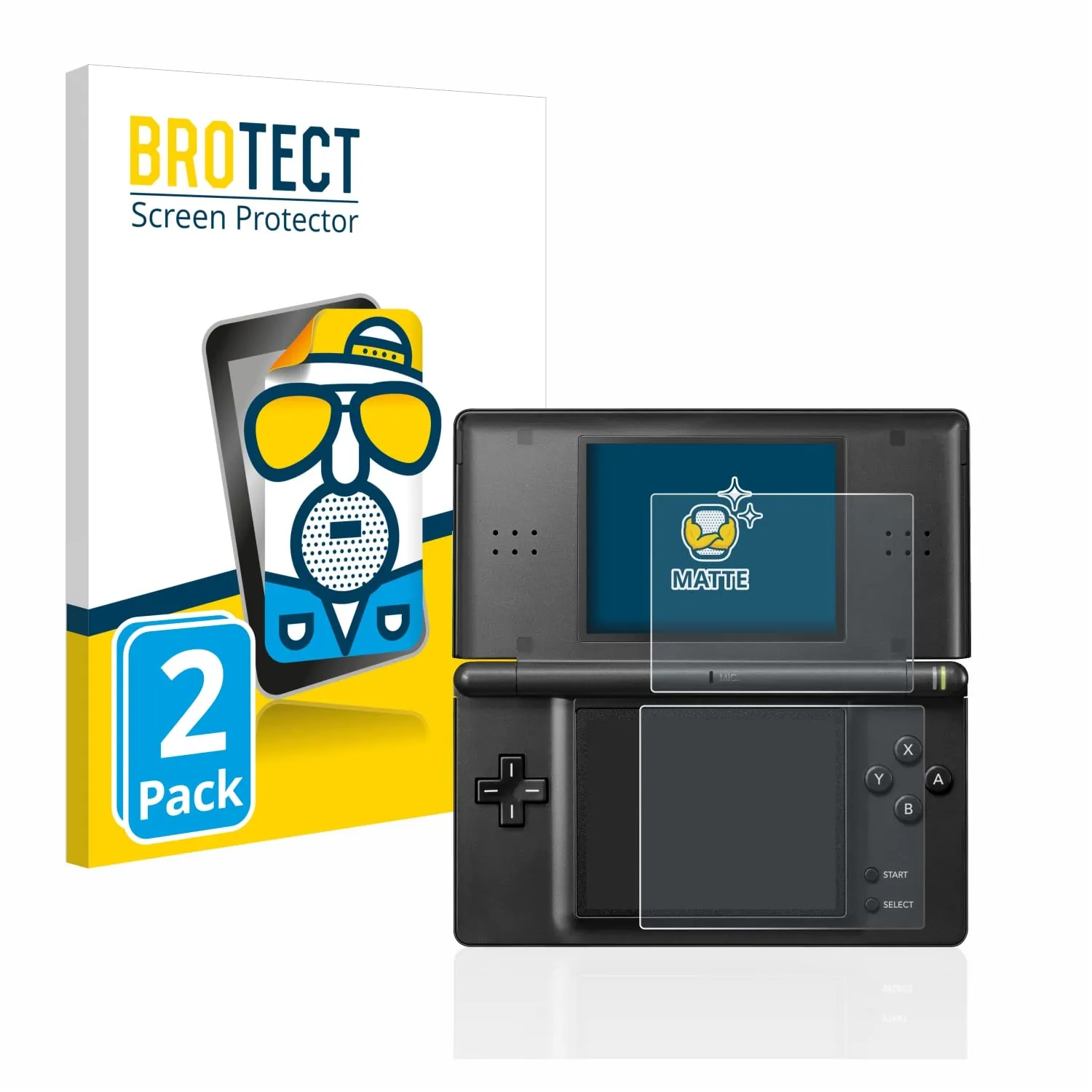 Brotect Pellicola Protettiva Opaca per Nintendo DS Lite (2 Pezzi) - immagine 1