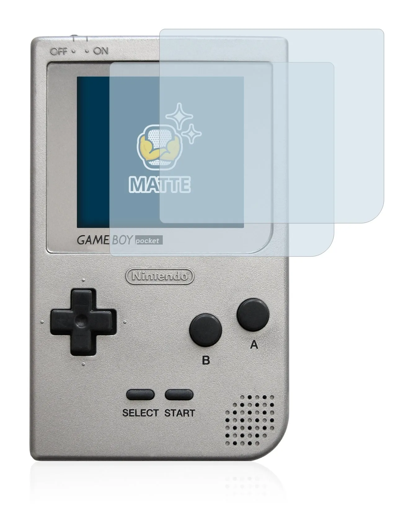 brotect Pellicola Protettiva Opaca per Nintendo Gameboy Pocket (2 Pezzi) - immagine 2
