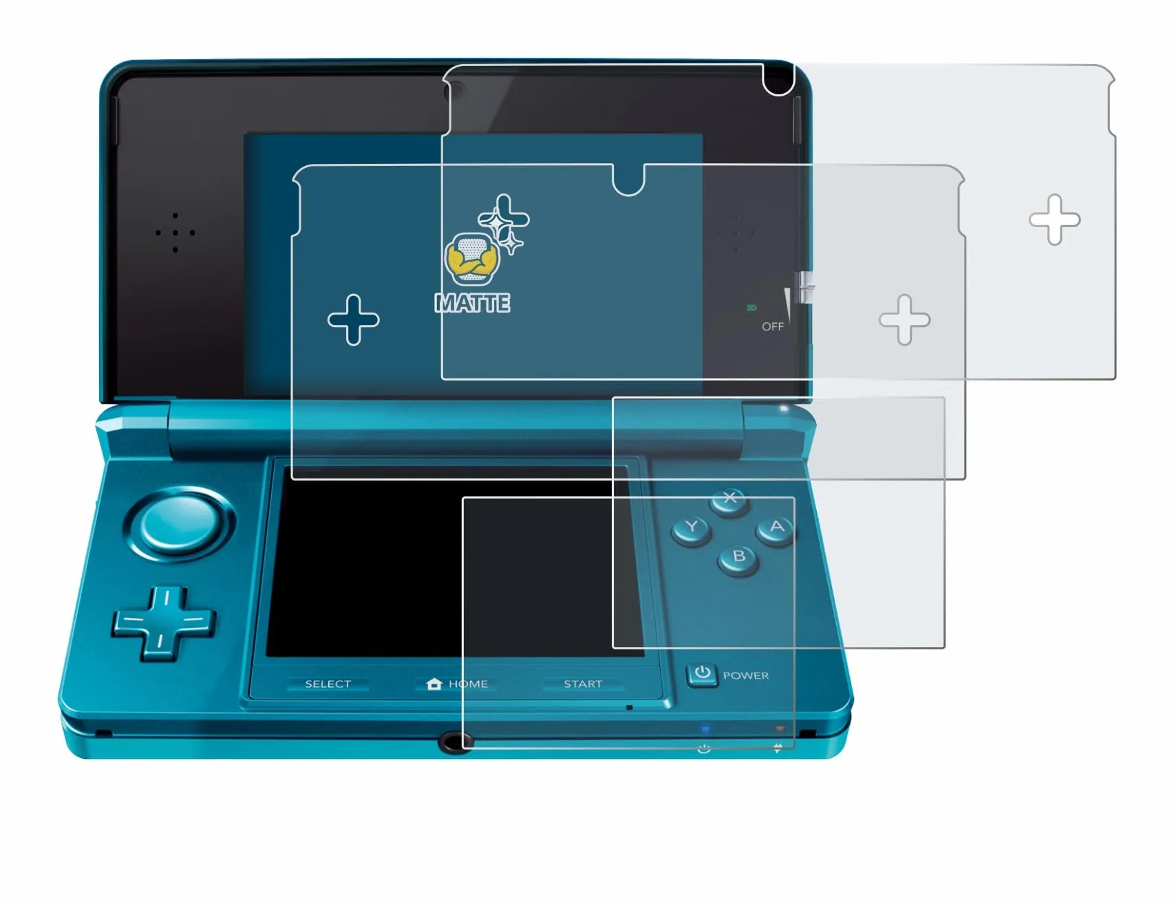 Brotect Pellicola Protettiva Opaca per Nintendo 3DS (2 Pezzi) - immagine 2