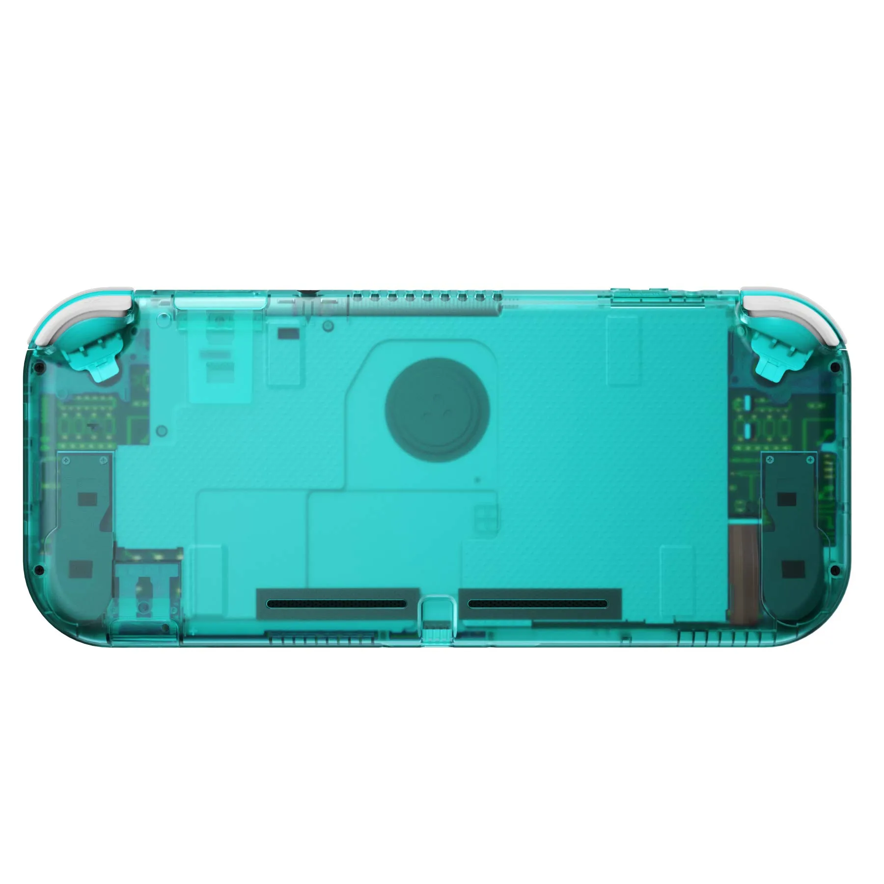 eXtremeRate Replacement Shell and ABXY Buttons for Nintendo Switch Lite with Tempered Glass Screen Protector - Emerald Green Transparent - immagine 6