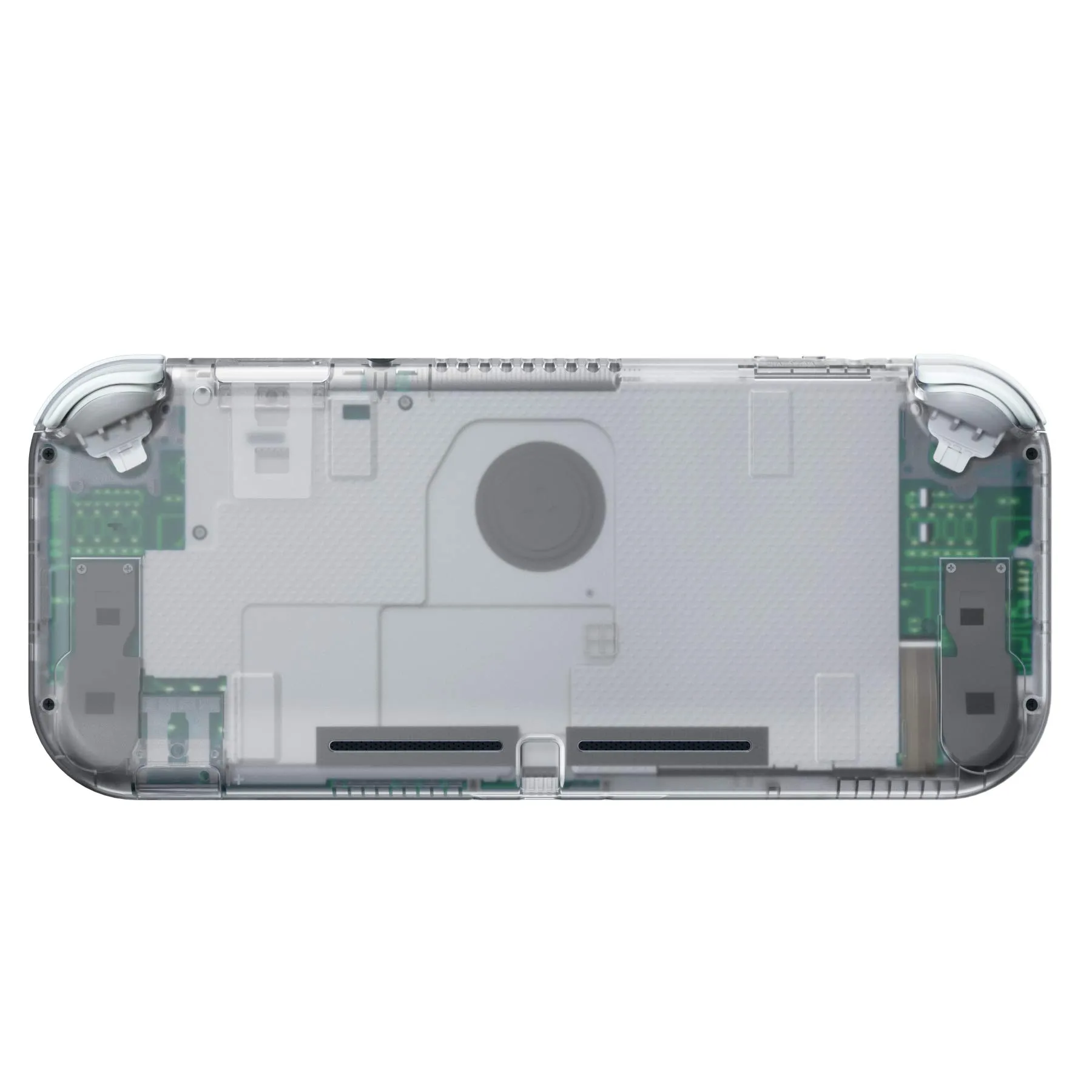 eXtremeRate Replacement Shell and ABXY Buttons for Nintendo Switch Lite with Tempered Glass Screen Protector - Transparent - immagine 4