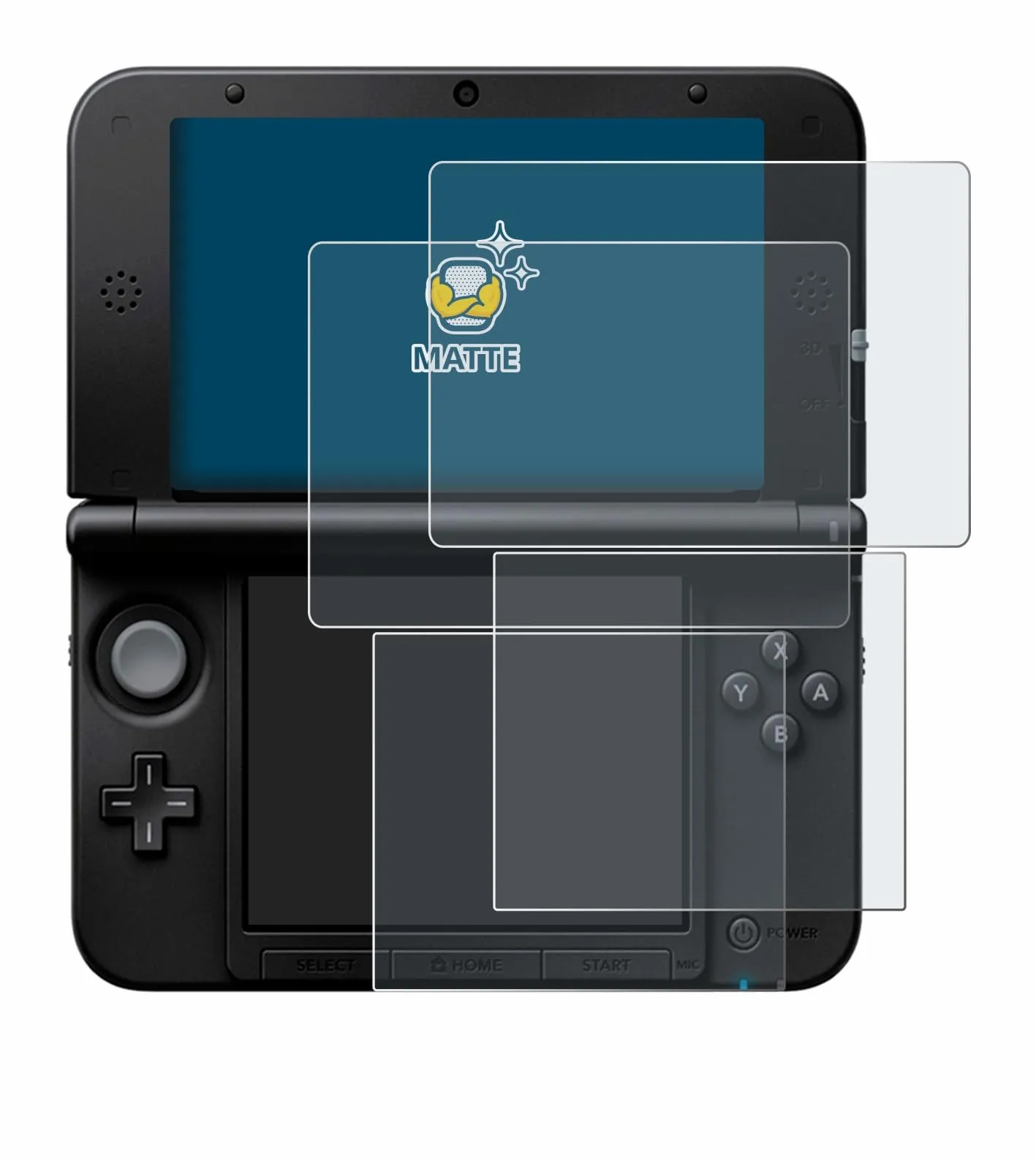 Brotect Pellicola Protettiva Opaca per Nintendo 3DS XL SPM7800 (2 Pezzi) - immagine 2