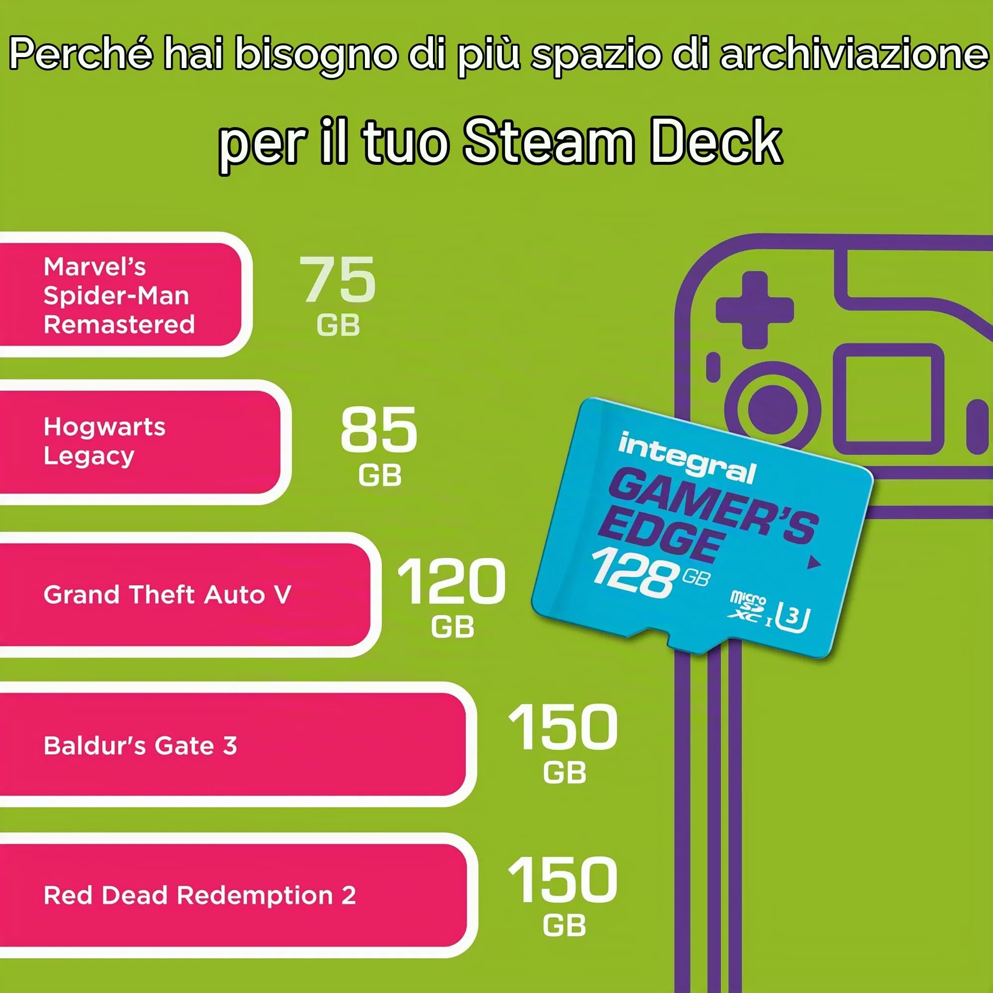 Integral Gamer's Edge Micro SD 128 GB per Nintendo Switch, Switch Lite e Switch OLED - immagine 8