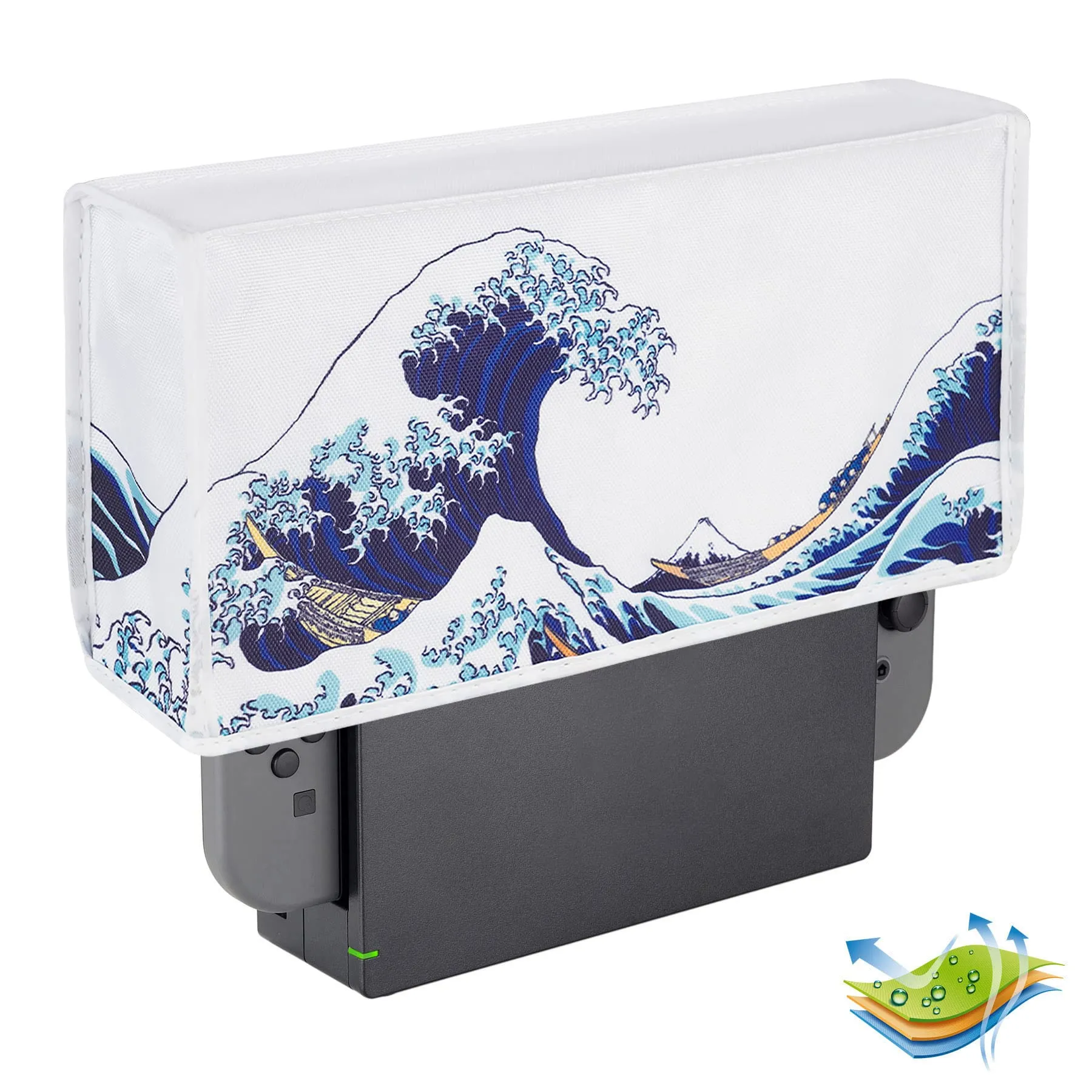 playvital Cover Antipolvere per Nintendo Switch e OLED, Grande Onda - immagine 9