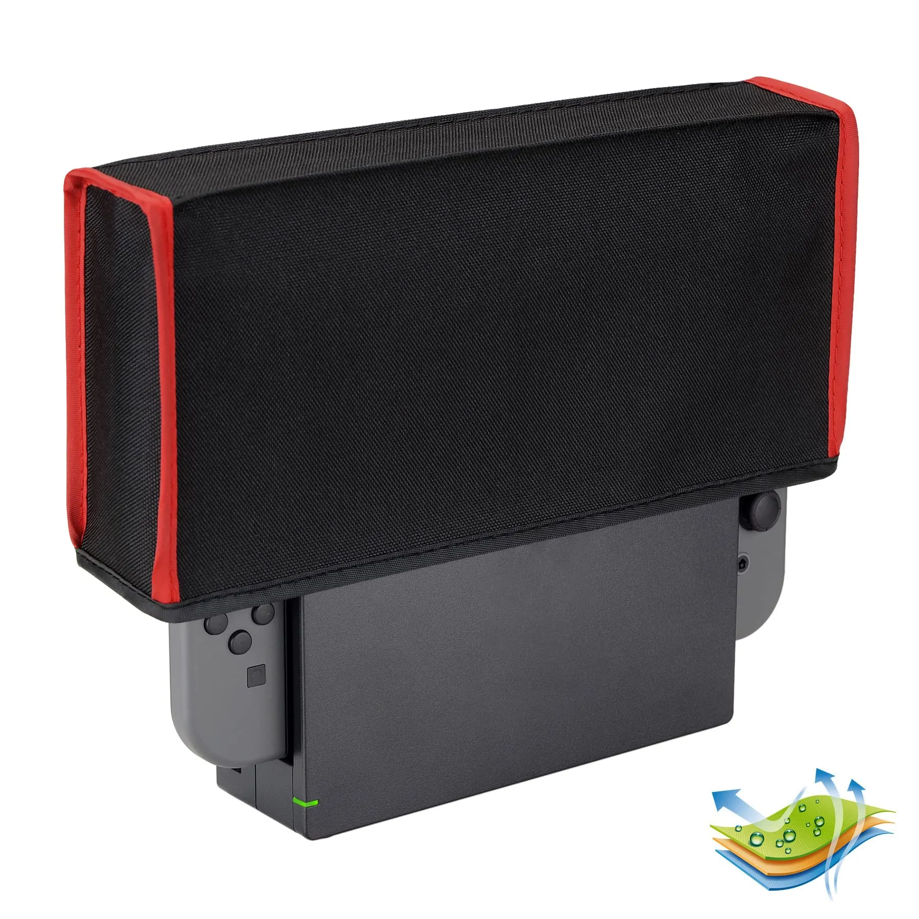 playvital Cover Antipolvere per Nintendo Switch e OLED, Nero&Rosso - immagine 9