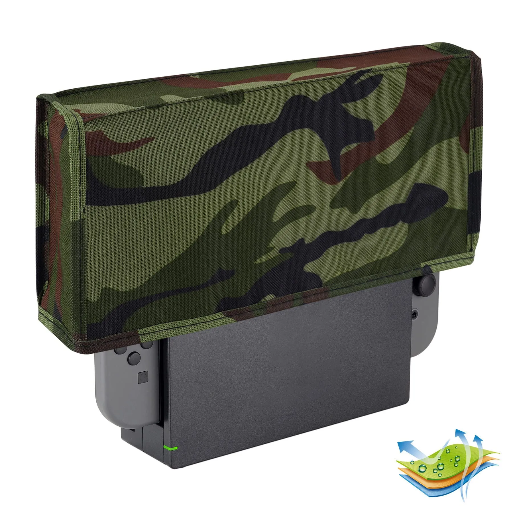 playvital Cover Antipolvere per Nintendo Switch e OLED, Mimetica Forestale - immagine 9