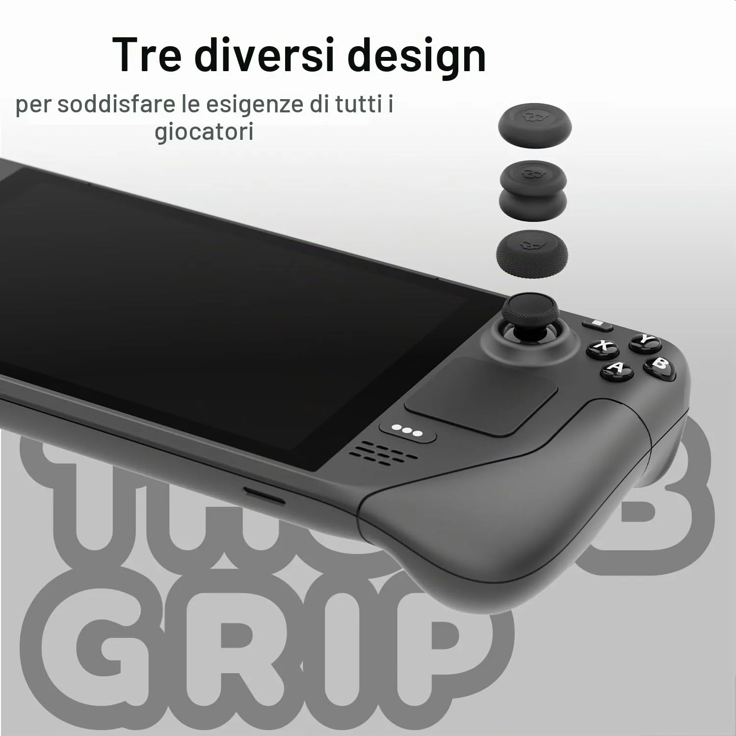 Skull & Co. CQC and FPS Thumb Grip Set for Steam Deck, Steam Deck OLED, ROG Ally and ROG Ally X - OD Green, 3 Pairs (6pcs) - immagine 4