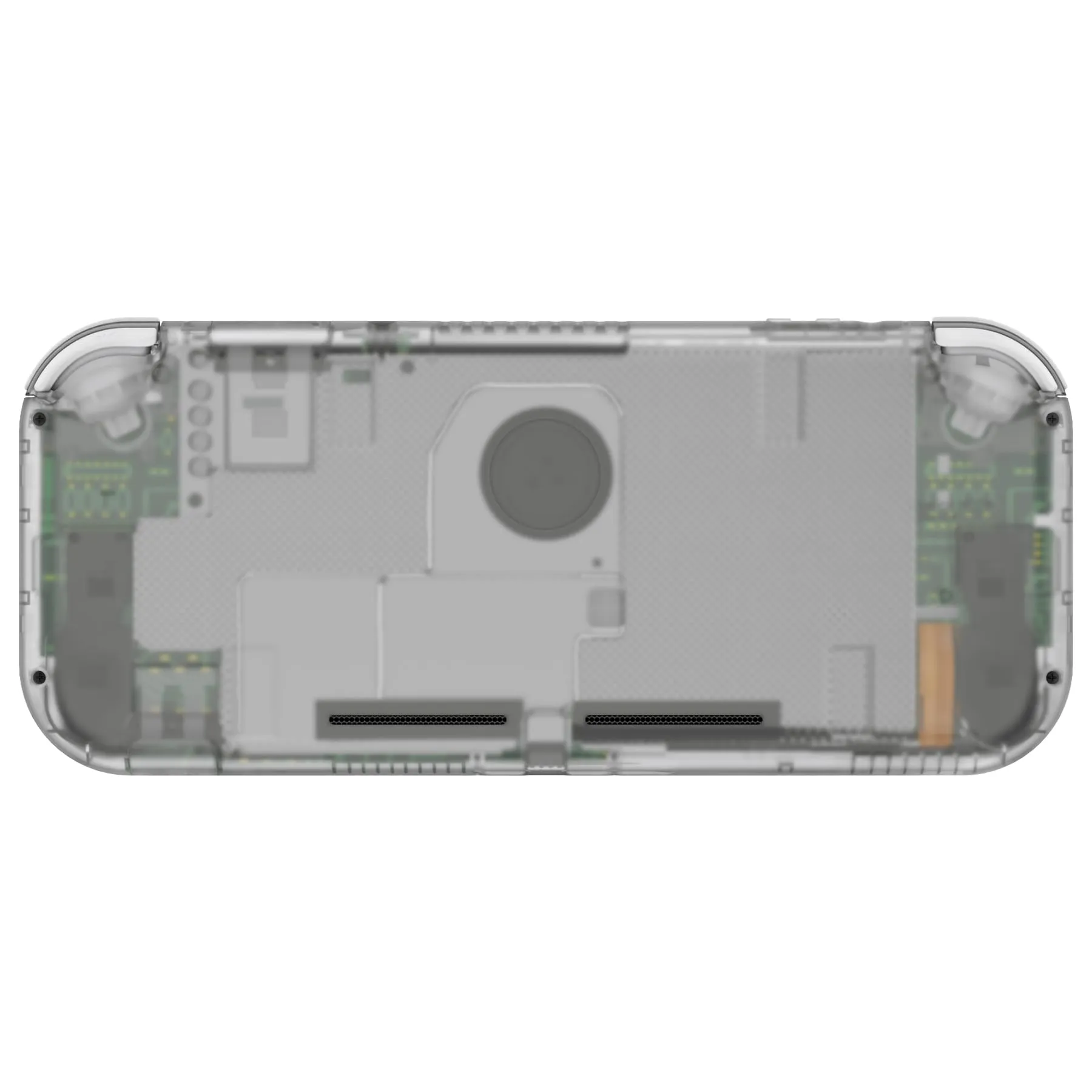 eXtremeRate Replacement Shell and ABXY Buttons for Nintendo Switch Lite with Tempered Glass Screen Protector - Transparent Clear - immagine 4