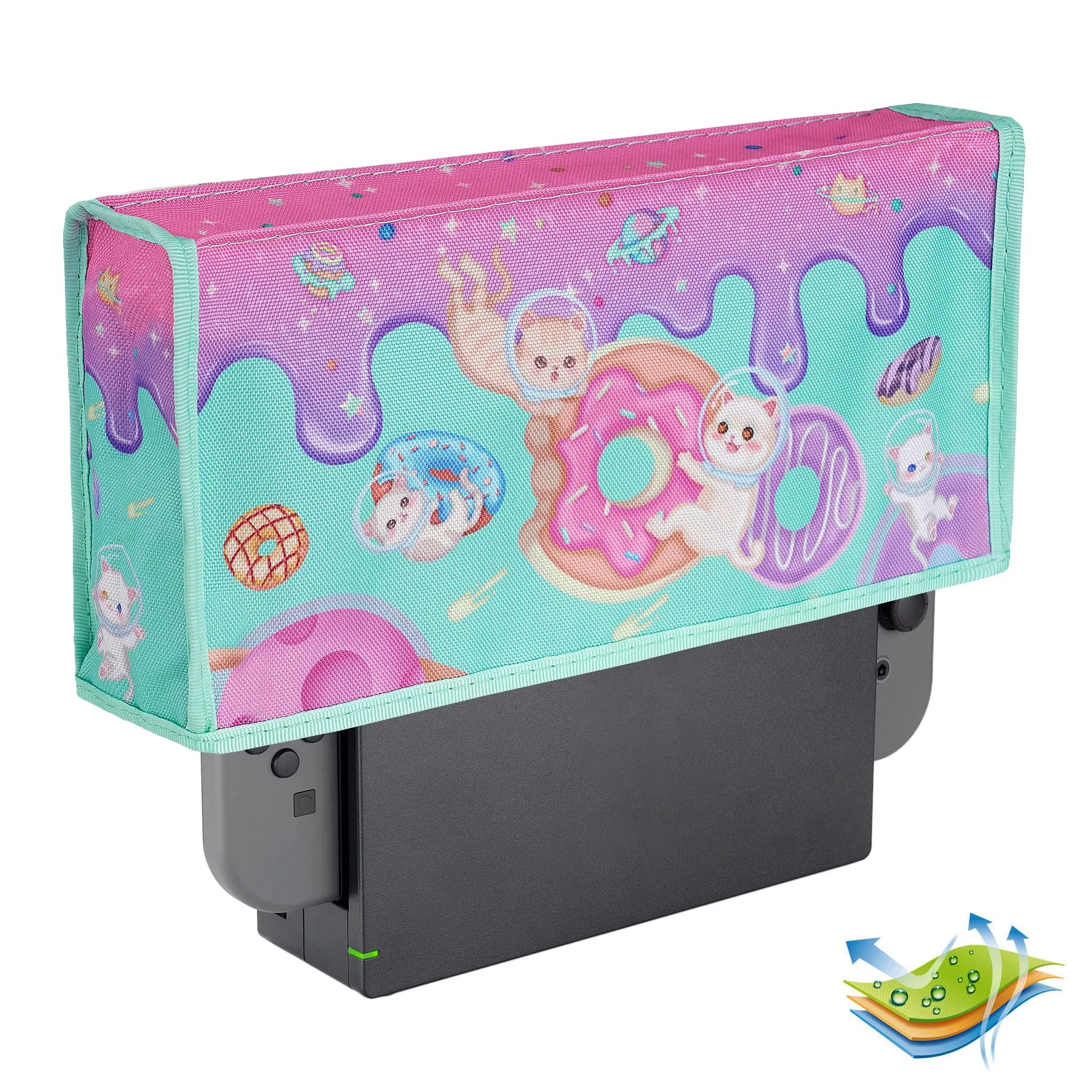 playvital Cover Antipolvere per Nintendo Switch e OLED, Ciambella - immagine 9