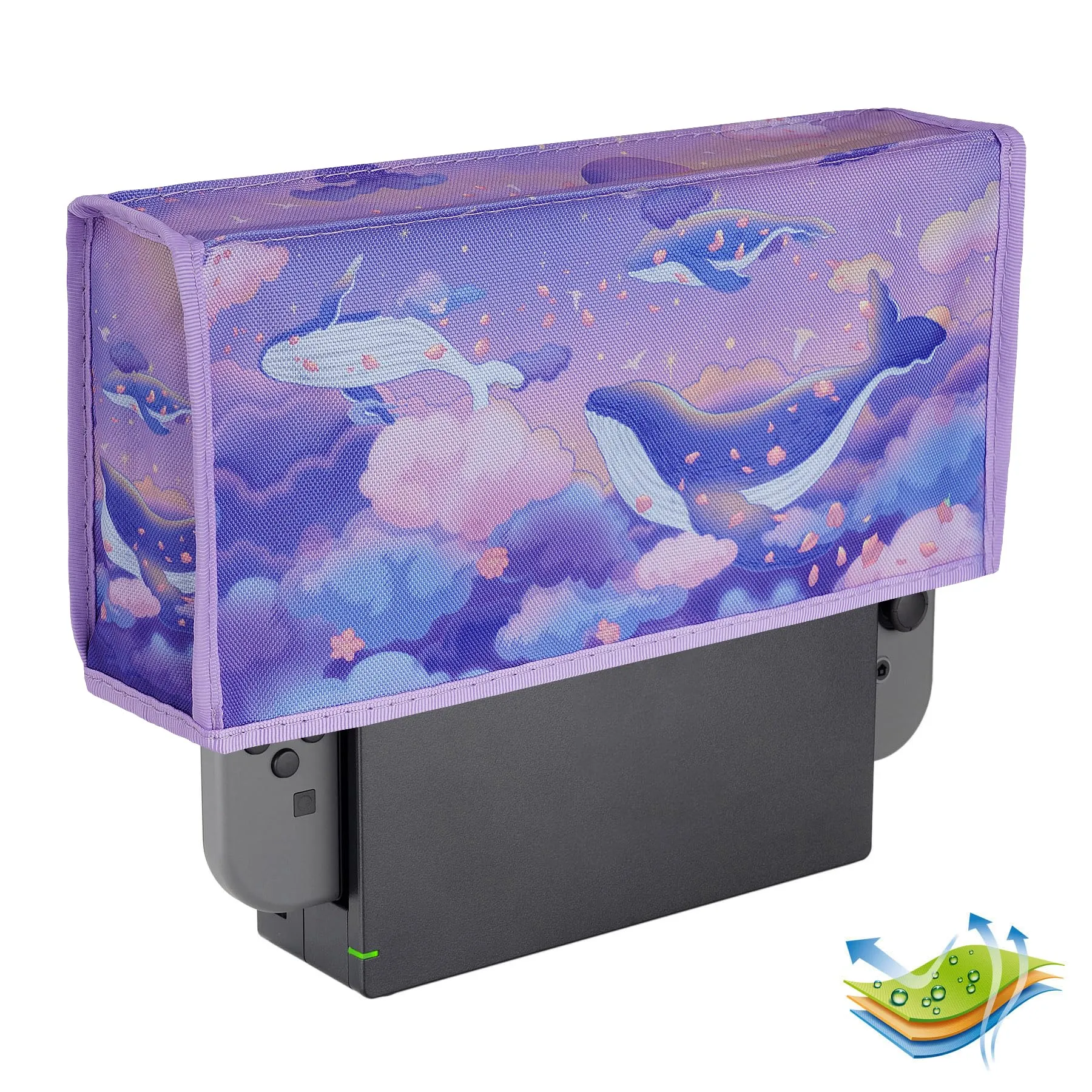 playvital Cover Antipolvere per Nintendo Switch e OLED, Balena nel Sogno - immagine 9