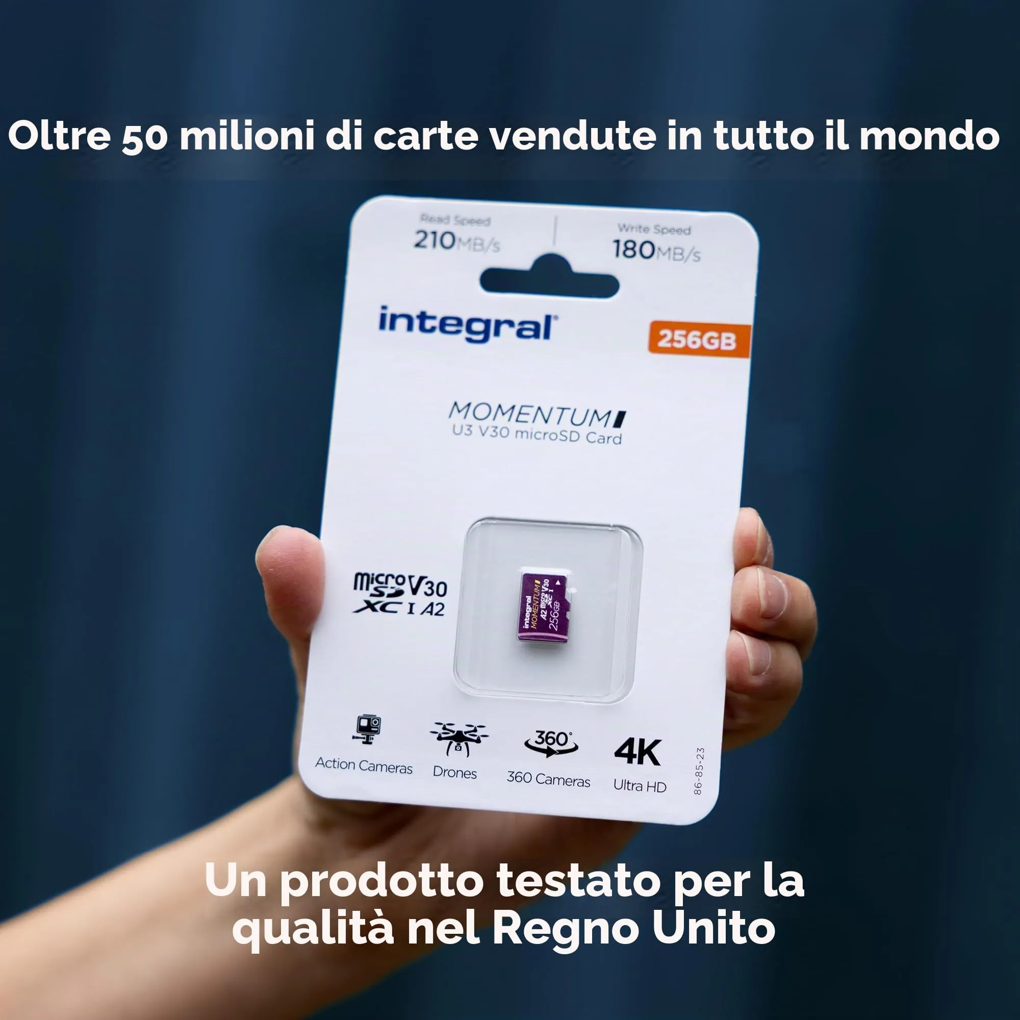 Integral Momentum I microSDXC 256 GB UHS-I V30 U3 A2 CL10 - immagine 7