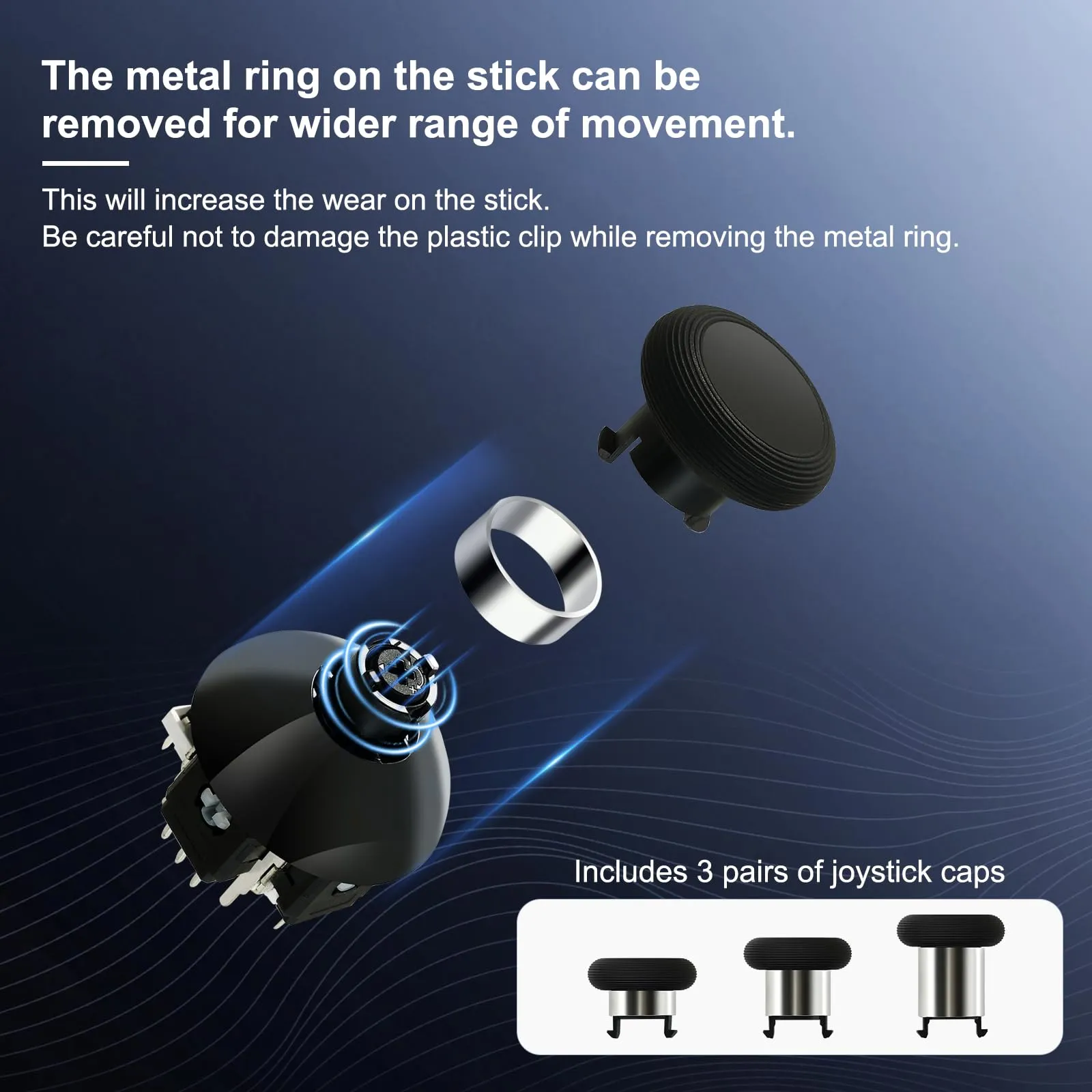 GuliKit TMR Adjustable 720° Joysticks for PS5 DualSense and DualSense Edge Controllers - immagine 4