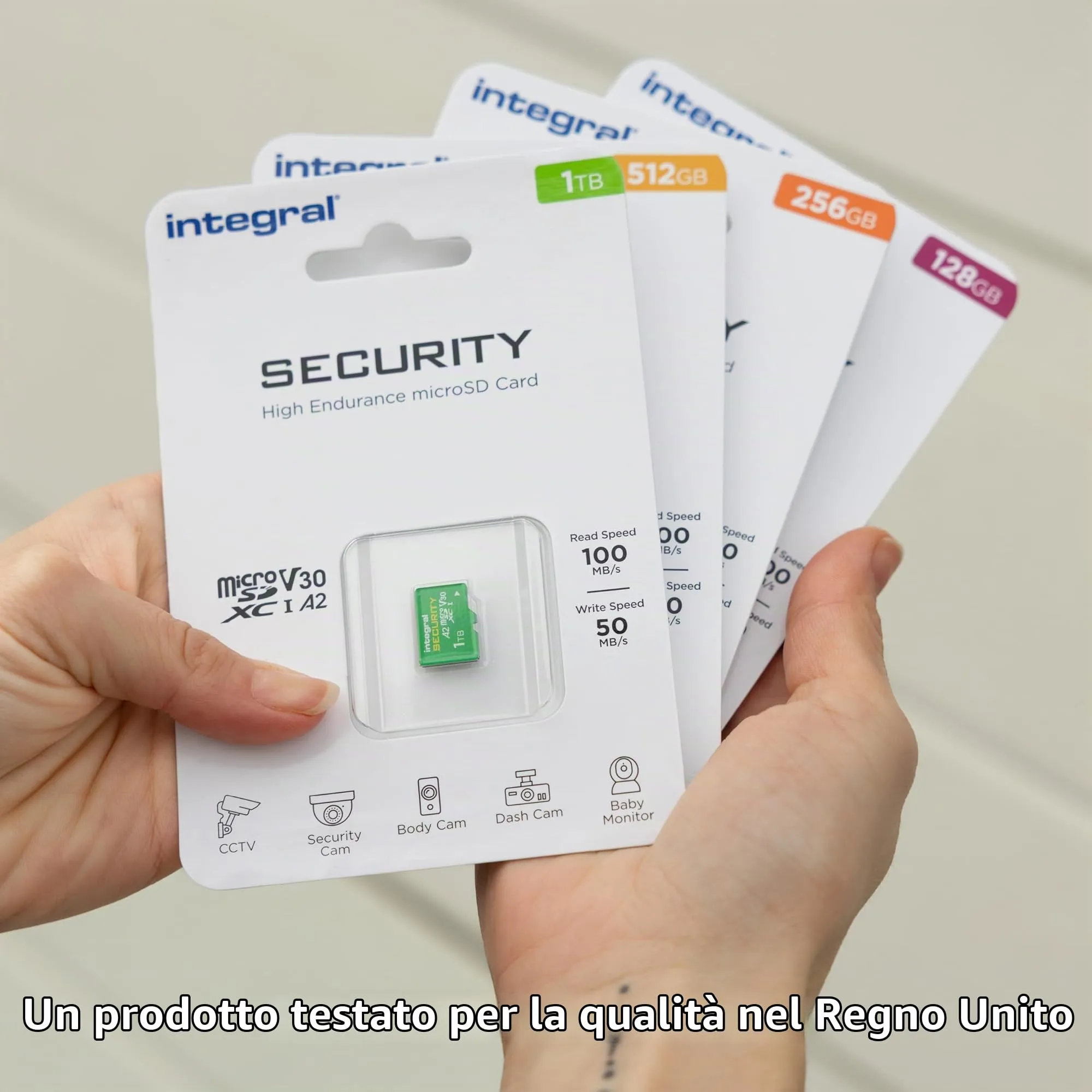Integral Scheda microSDXC 128 GB ad alta resistenza, UHS-I V30 U3 A2 CL10 - immagine 7