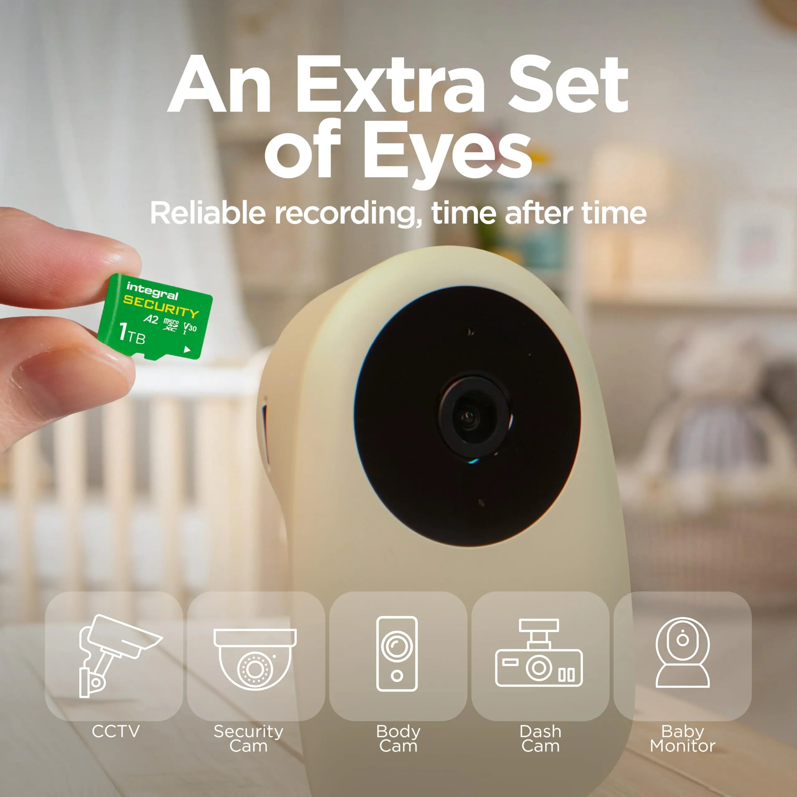 Integral Scheda microSDXC 1 TB ad alta resistenza UHS-I V30 U3 A2 CL10 per CCTV, Dash Cam e sicurezza domestica - immagine 2