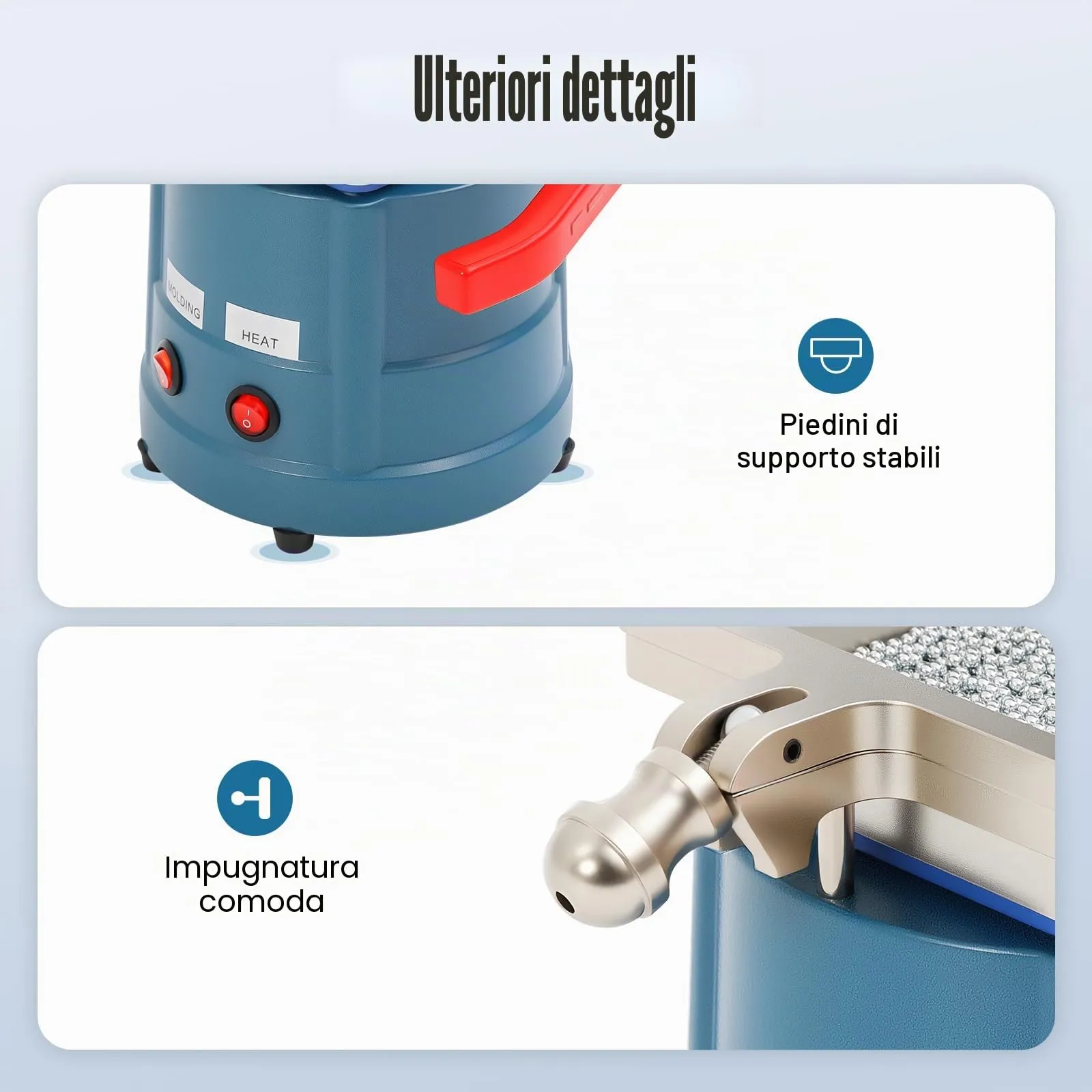 YUYUZI Dental Vacuum Former 1000W with Steel Balls for Aligners and Retainers, 220V - immagine 7