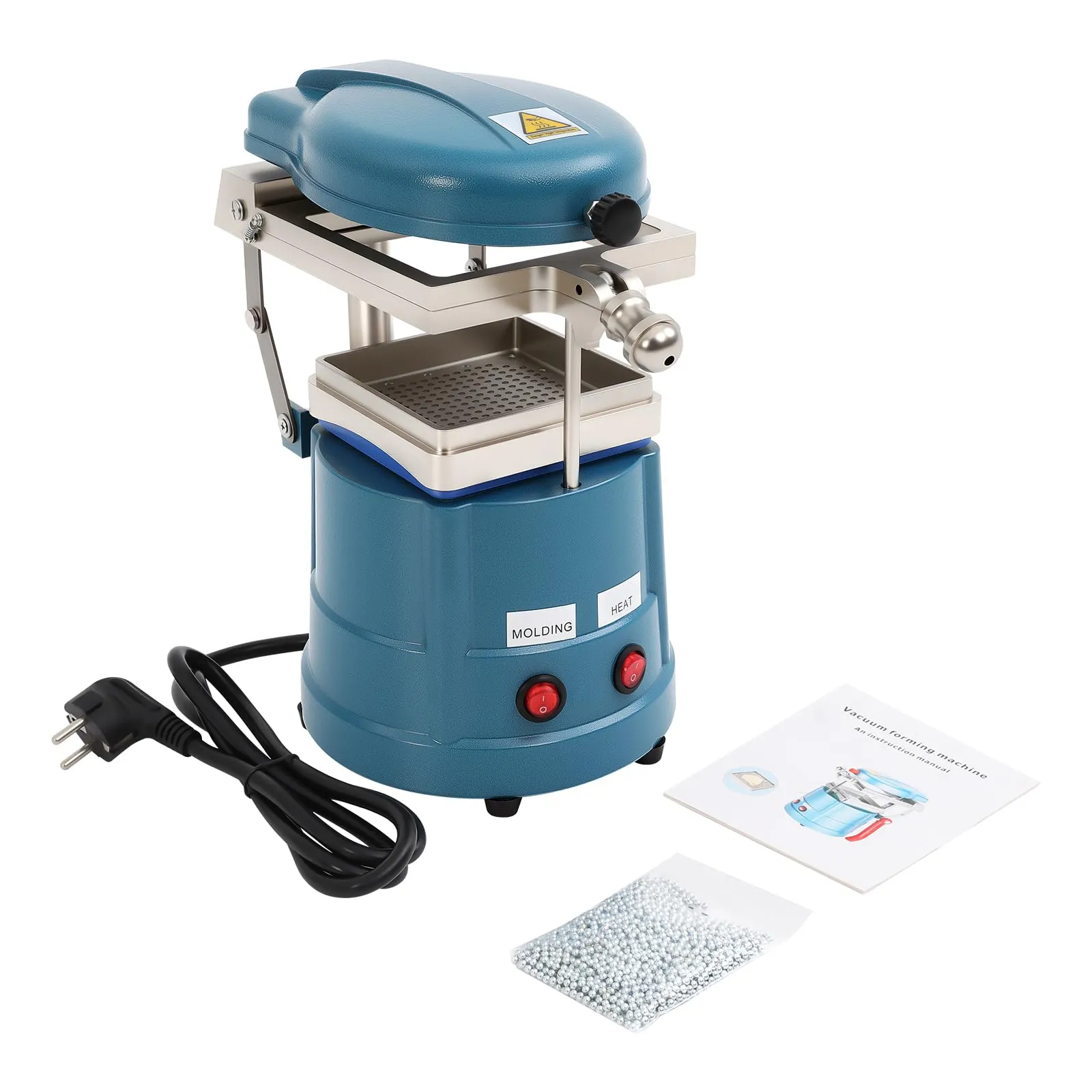 YUYUZI Dental Vacuum Former 1000W with Steel Balls for Aligners and Retainers, 220V - immagine 8