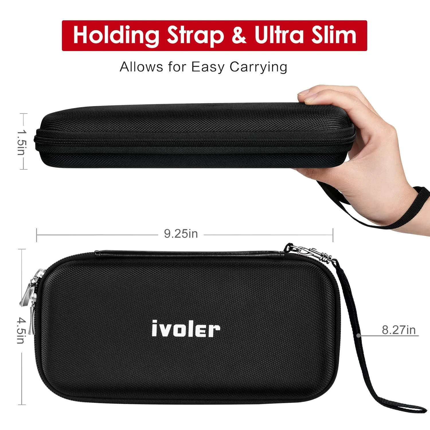 iVoler Custodia Rigida per Nintendo Switch e Nintendo Switch OLED - Nero - immagine 8