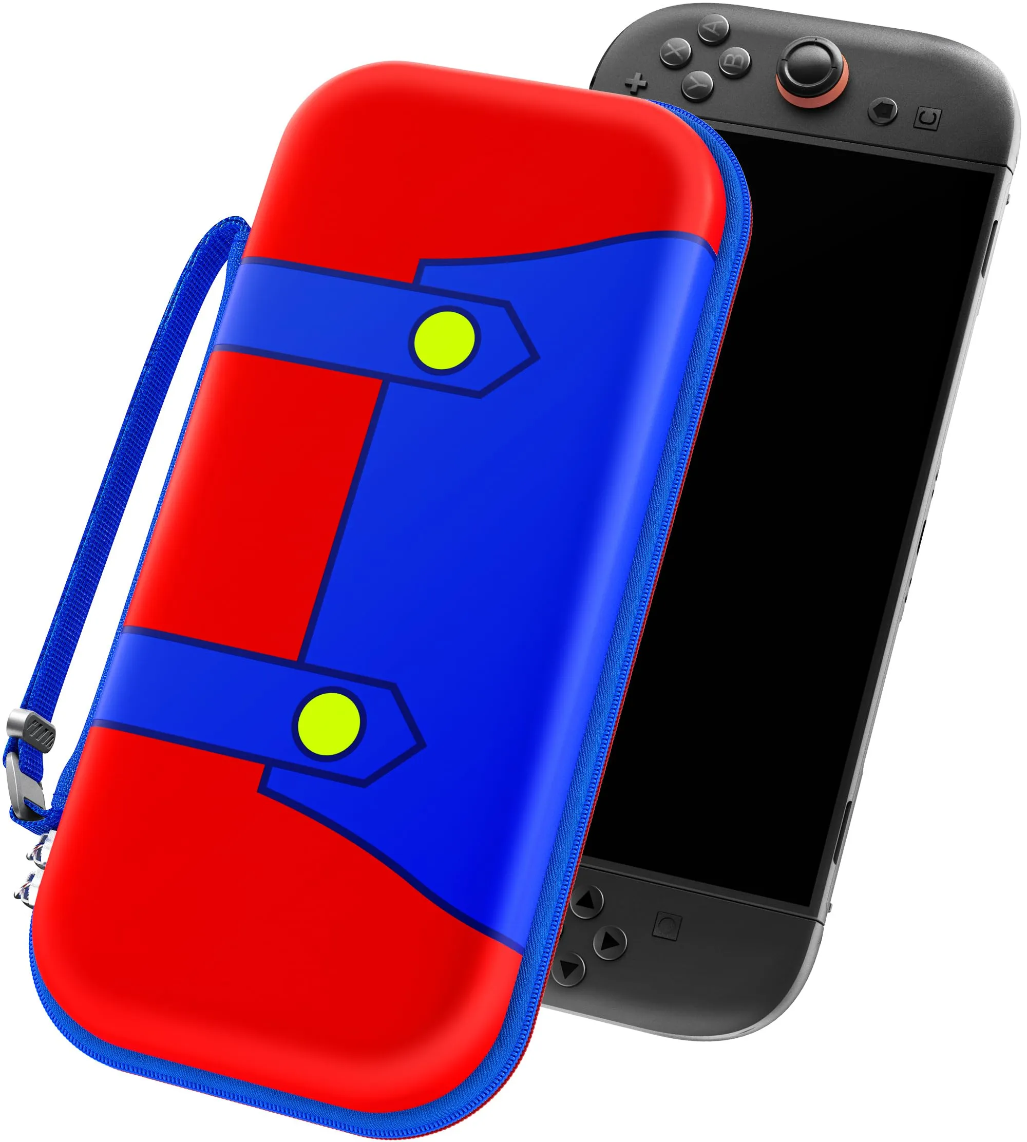 iVoler Custodia Rigida per Nintendo Switch 2 (2025), Case Protettivo da Viaggio con Slot per 12 Giochi - Rosso+Blu - immagine 1