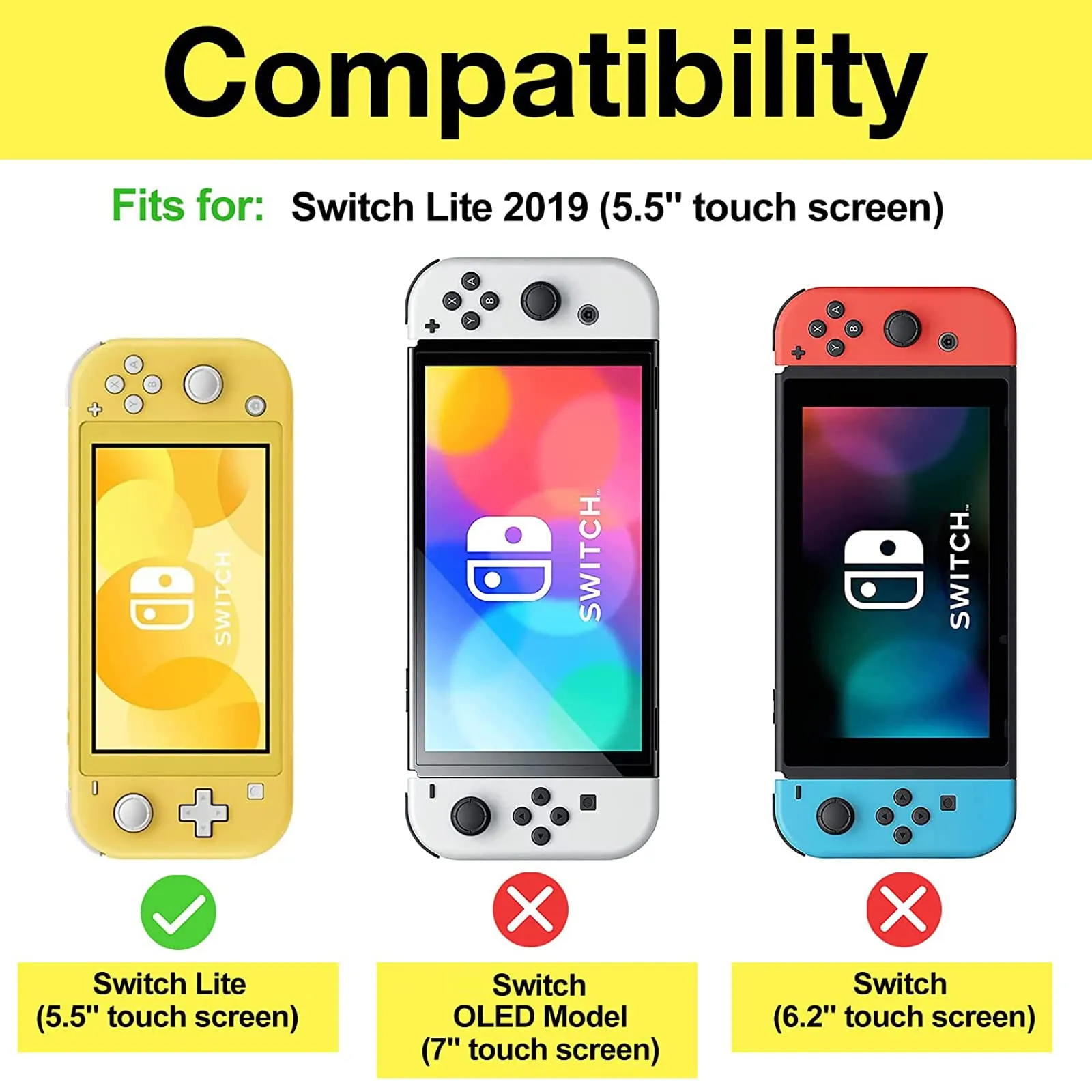 ProCase Custodia Folio con Vetro Temperato per Nintendo Switch Lite 2019, Copertura Frontale Staccabile Magnetica - Turchese - immagine 2
