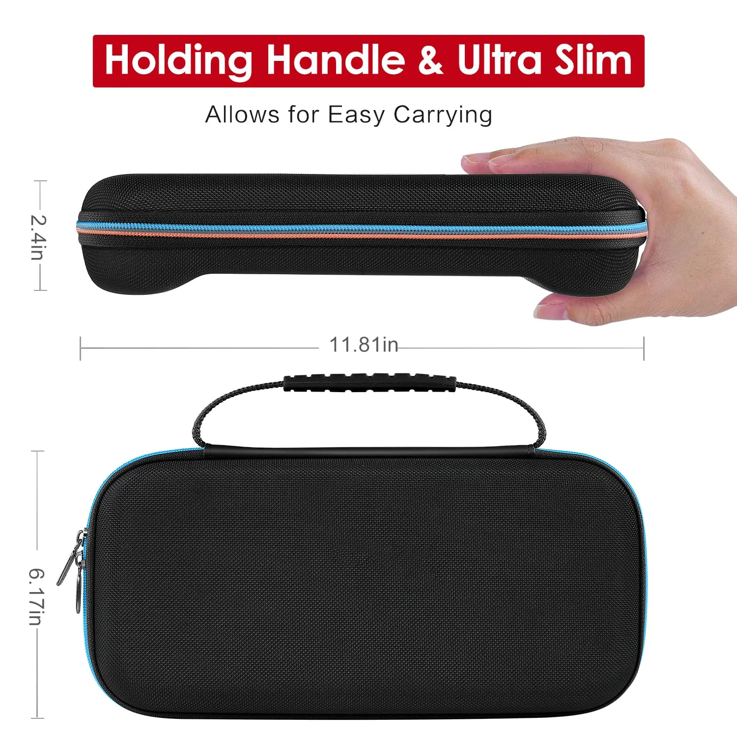 iVoler Custodia Rigida per Nintendo Switch 2 (2025), Case Protettiva da Viaggio con Slot per 12 Giochi - Nero - immagine 4
