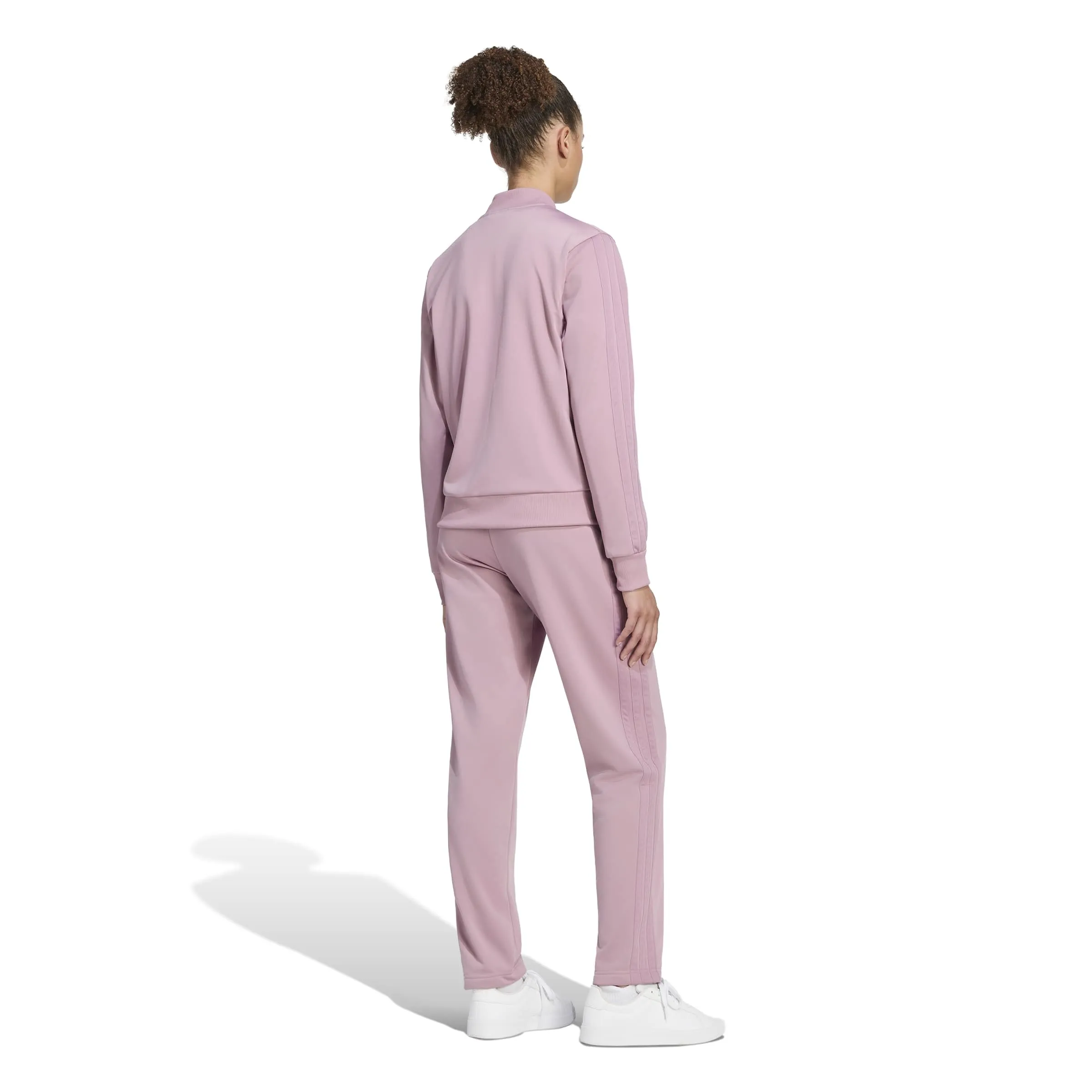 adidas Donna Essentials 3-Stripes Track Suit, Magic Mauve, M - immagine 2