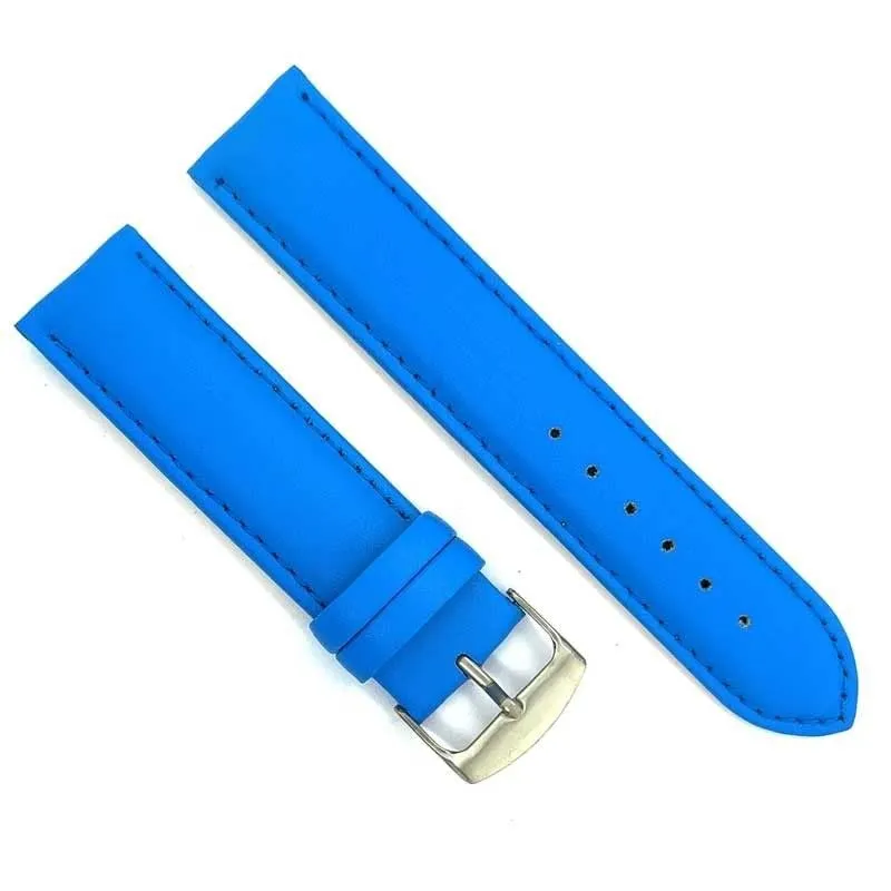 Diloy 302 Cinturino Orologio in Pelle Liscia Bombata Cielo Blu 24mm - immagine 2