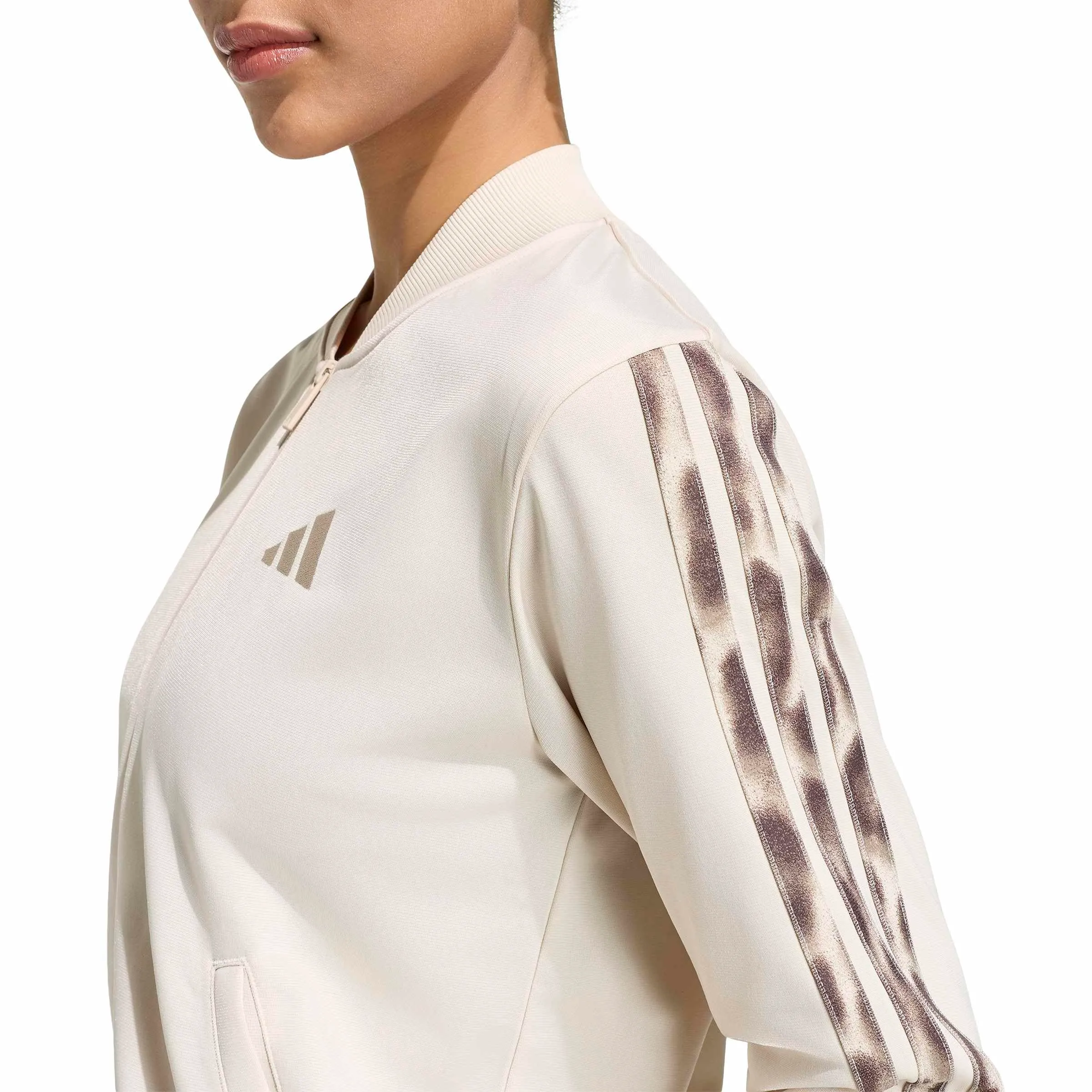 adidas Donna Essentials 3-Stripes Track Suit, Crystal Linen, XL - immagine 4