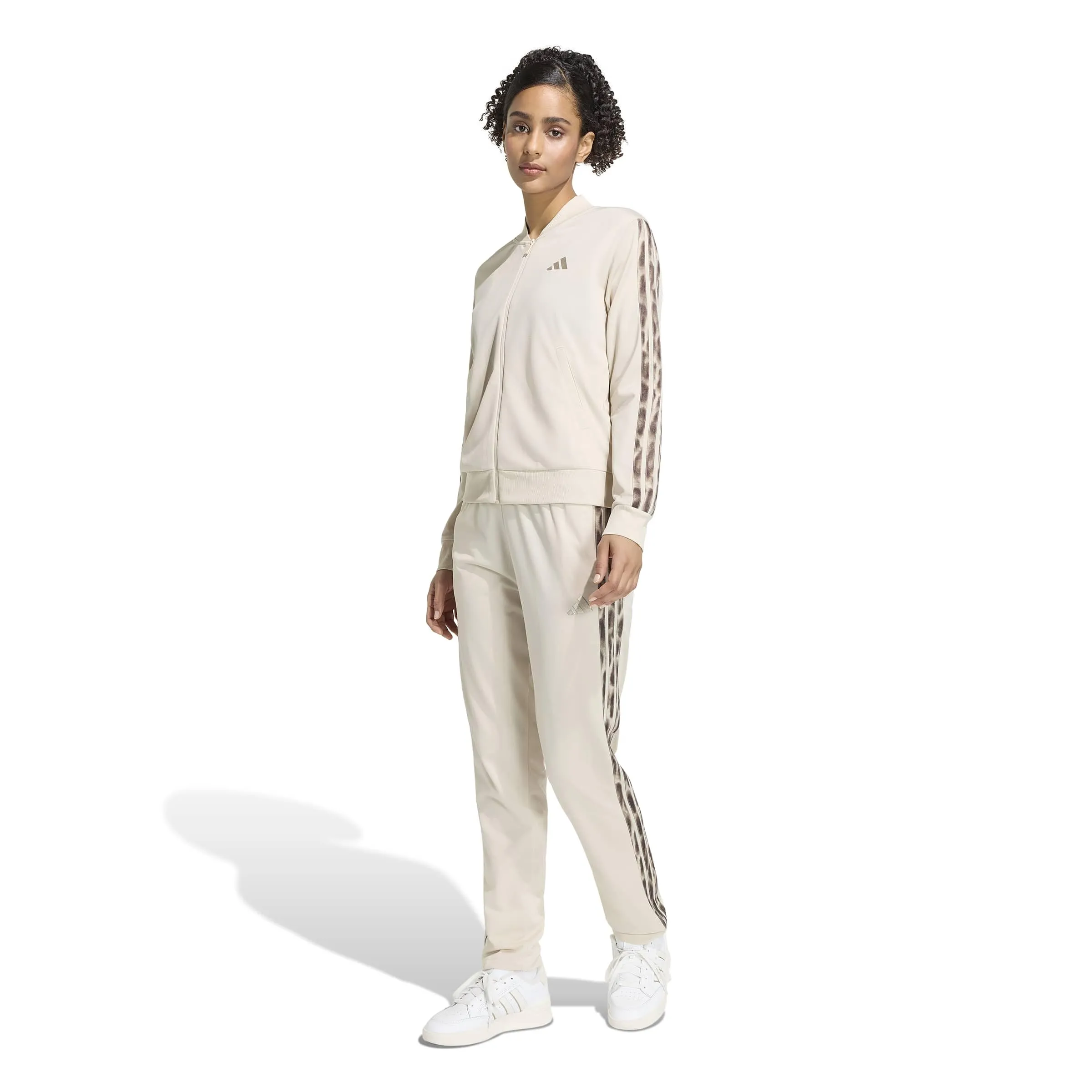adidas Women's Essentials 3-Stripes Track Suit, Crystal Linen, S - immagine 3