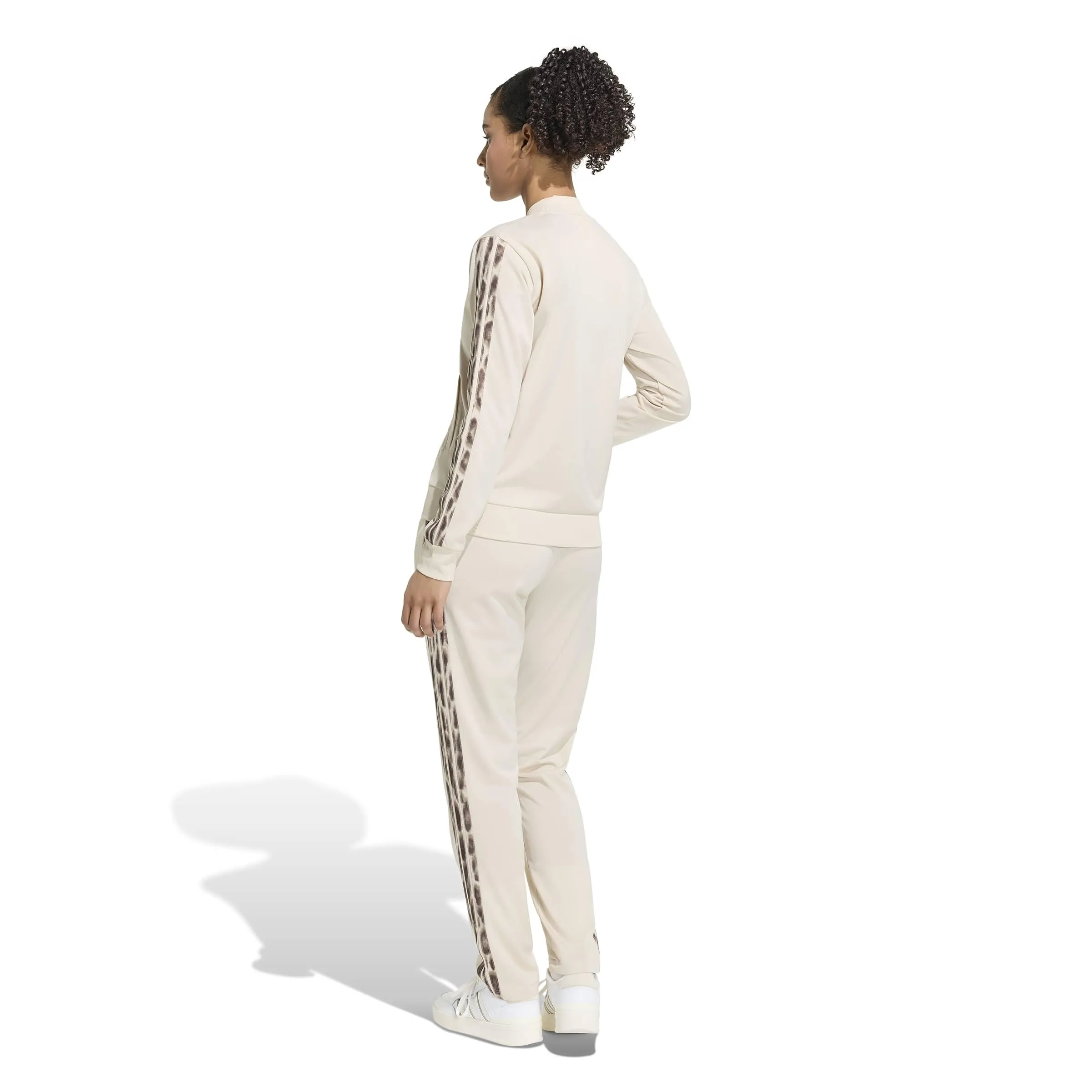 adidas Donna Essentials 3-Stripes Track Suit, Crystal Linen, M - immagine 2